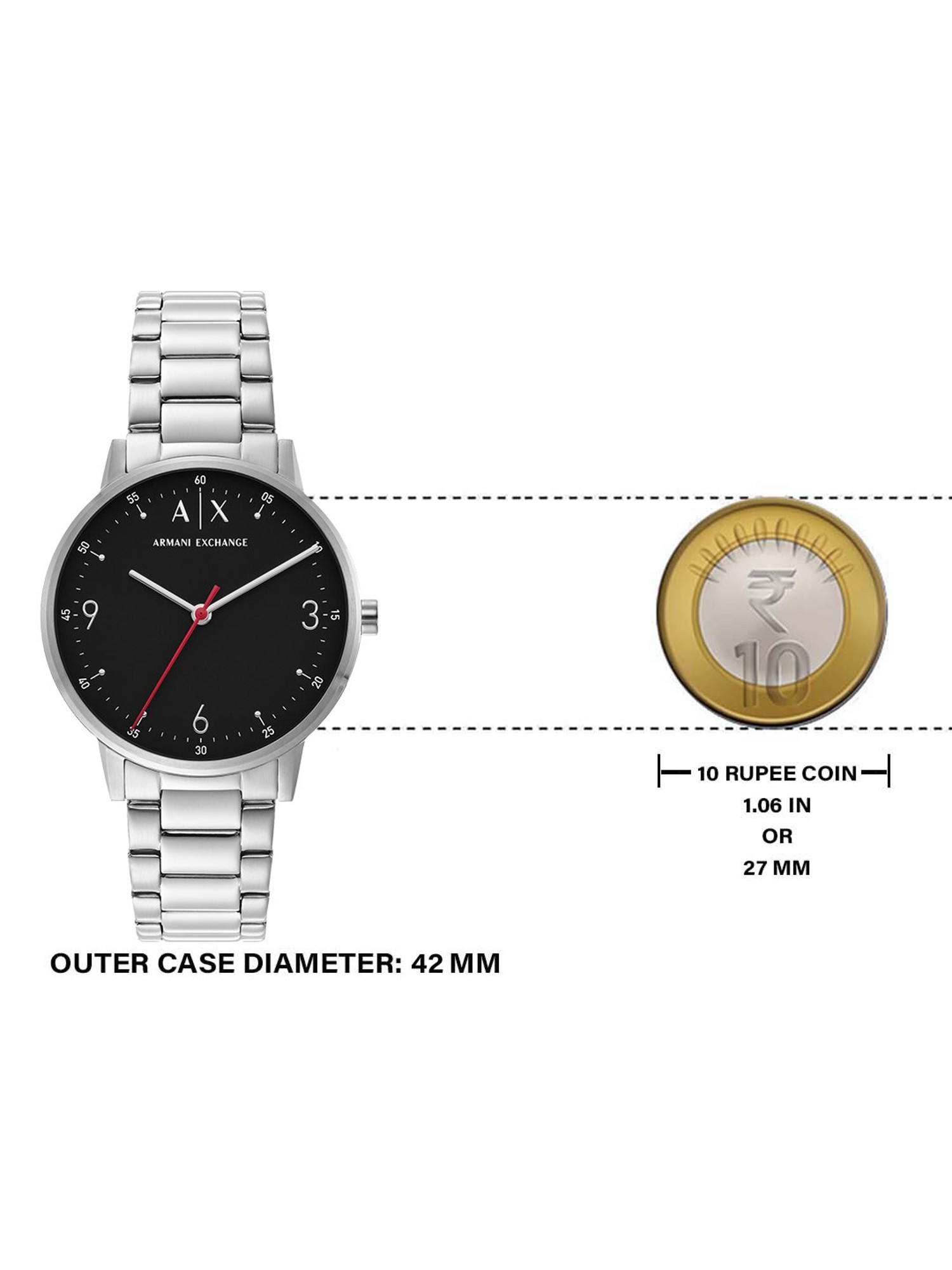 Buy CLiQ Best Watch at Price Men Cayde Analog ARMANI Tata @ AX2737 for EXCHANGE