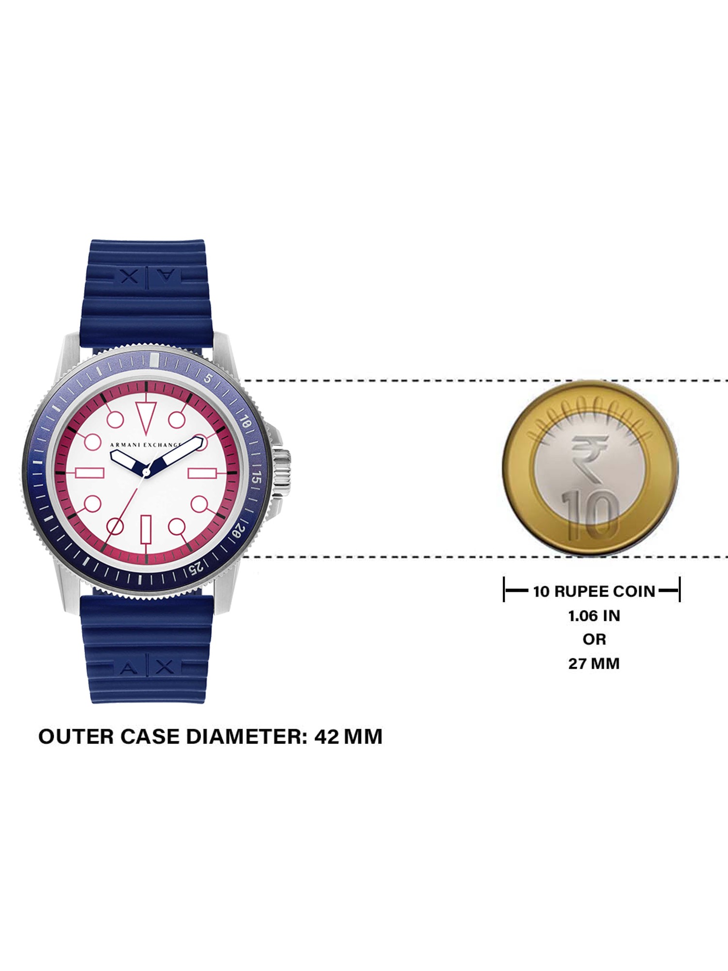 CLiQ EXCHANGE ARMANI Buy Best Price AX1859 Men Leonardo at for Analog Tata Watch @
