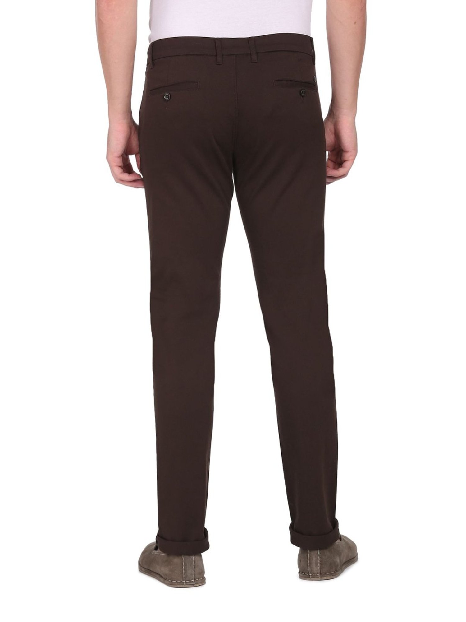 Buy Arrow Grey Cotton Regular Fit Trousers for Mens Online  Tata CLiQ