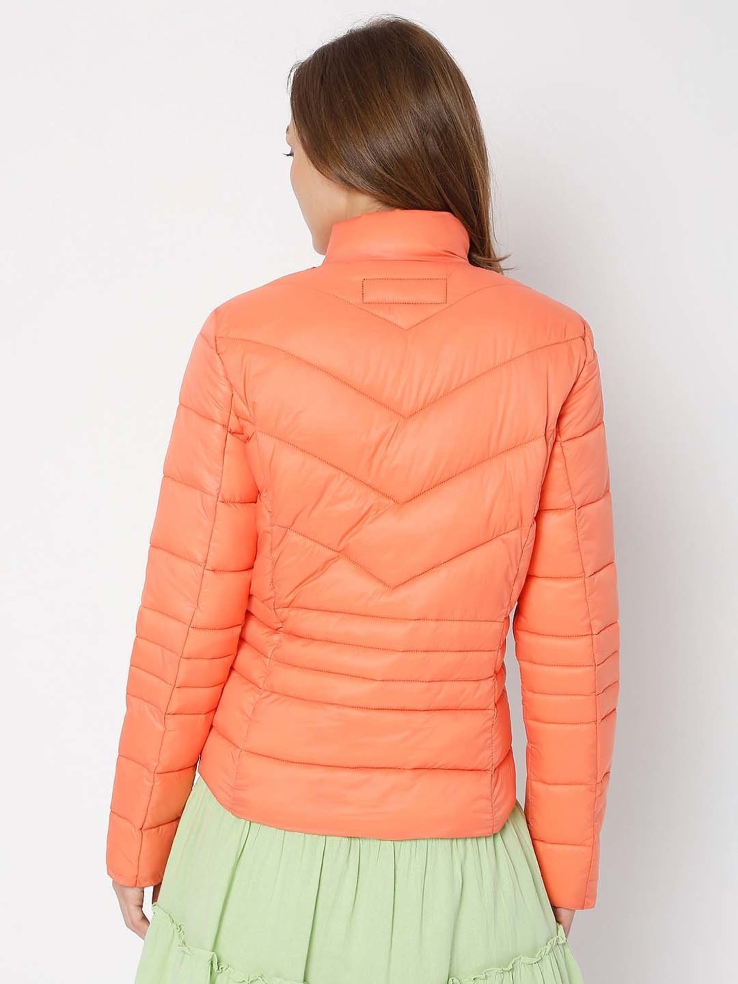 A Small Orange Llc|women's Orange Notched Lapel Blazer - Summer  Cotton-nylon Blend