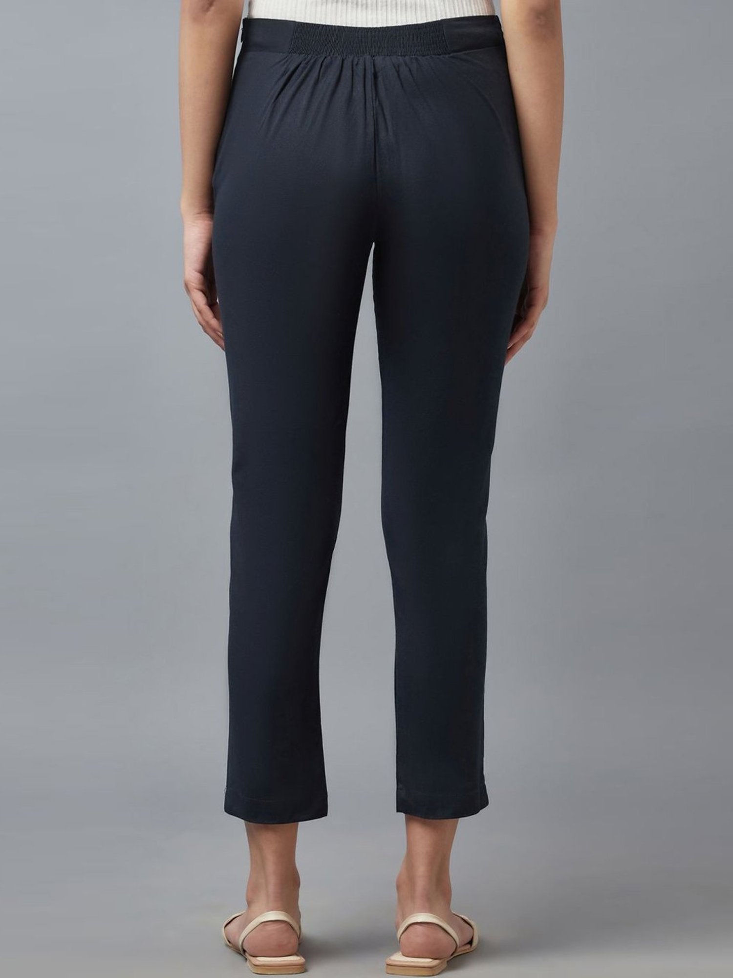 Buy Biba Navy Yoga Pants for Women's Online @ Tata CLiQ