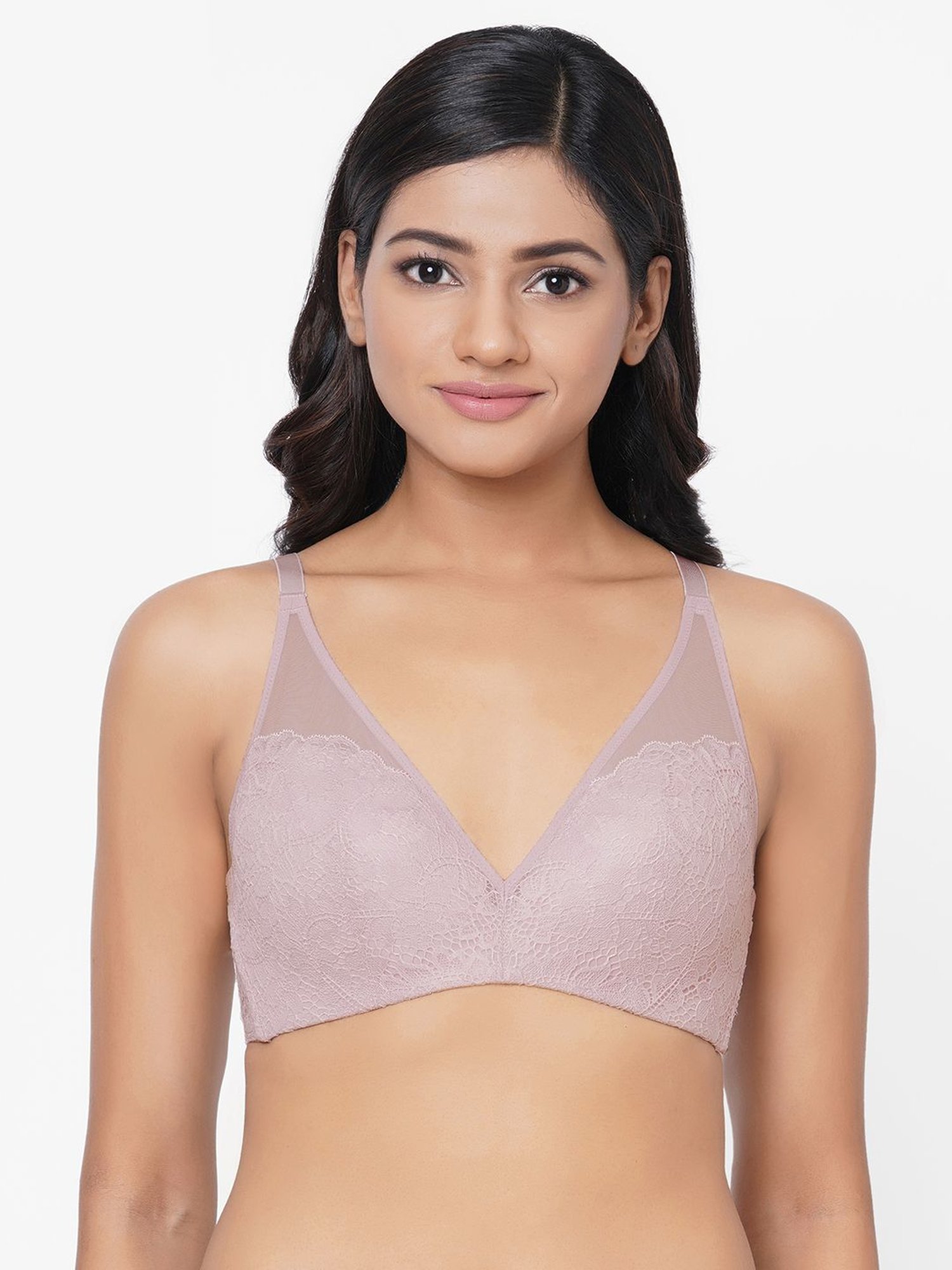 Wunderlove by Westside Non Wired & Non Padded Rose Pink Sports Bra