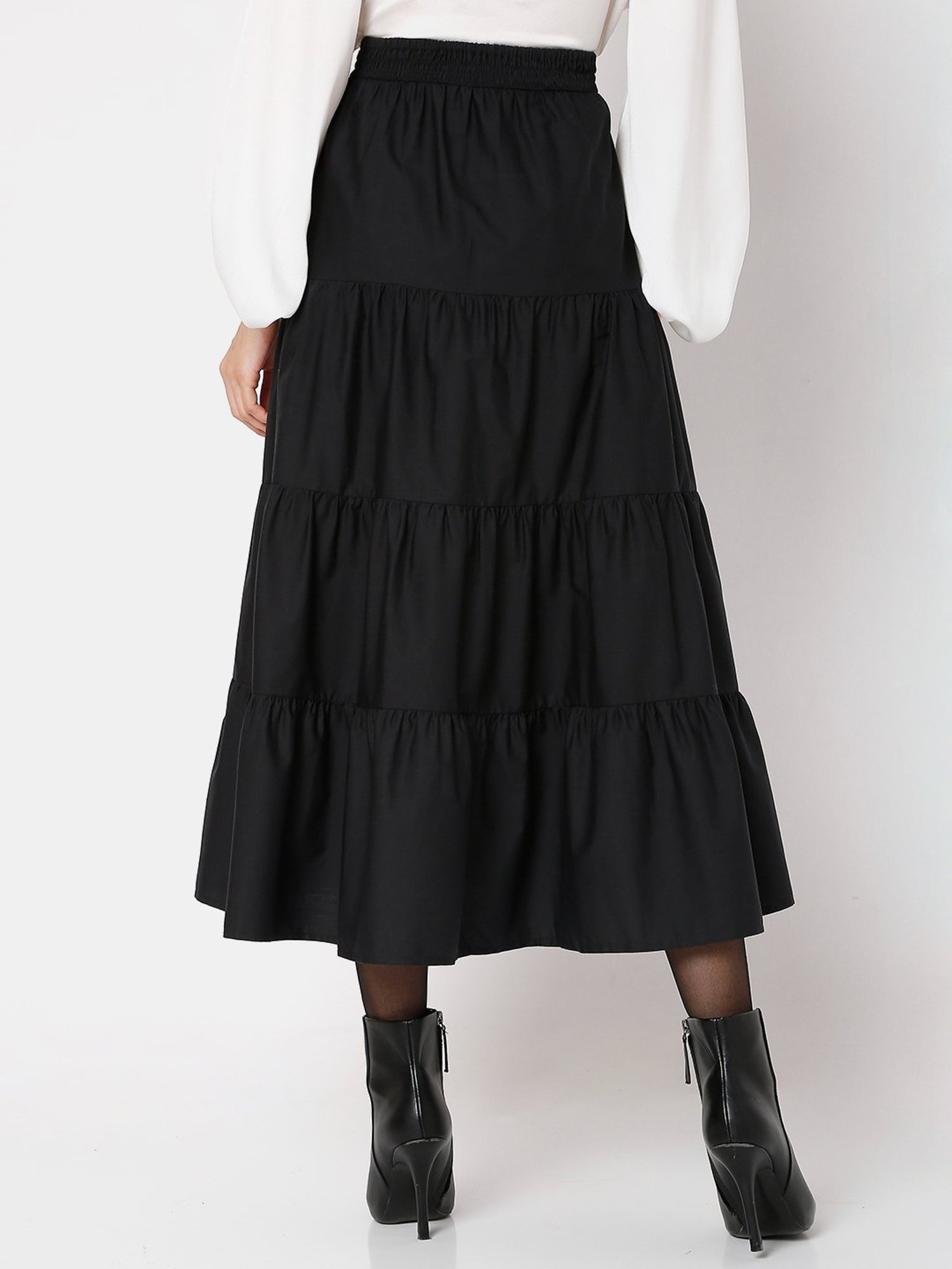 Buy Vero Moda Black Cotton Skirt for Women's Online @ Tata CLiQ