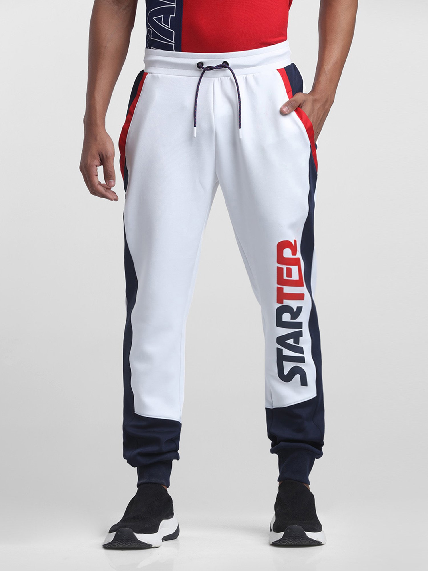 Buy STARTER White Slim Fit Joggers for Men's Online @ Tata CLiQ