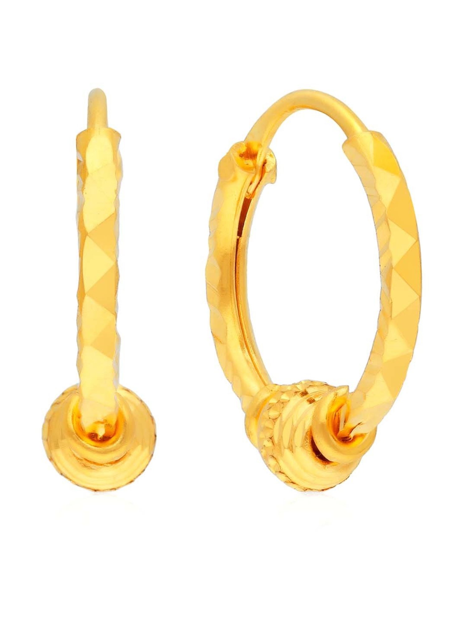 Posh Striped Bali 22k Gold Earrings – Andaaz Jewelers