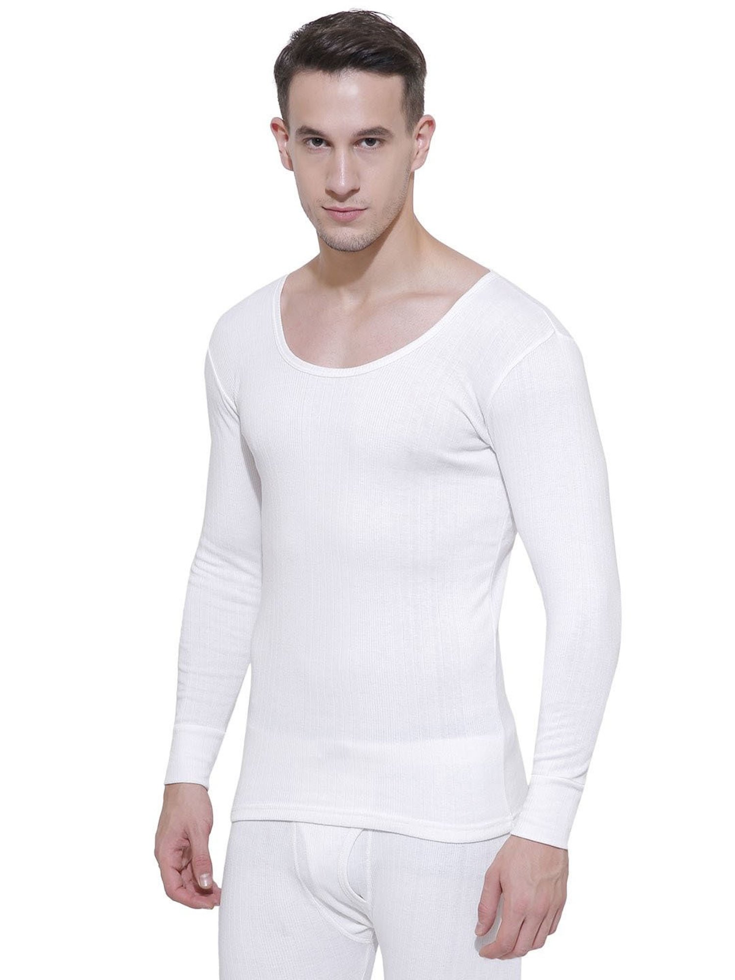 Buy Bodycare White Regular Fit Thermal Top for Men Online @ Tata CLiQ