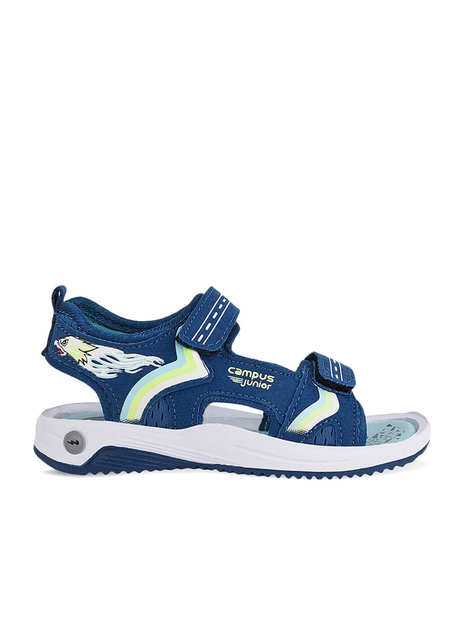 Buy Campus Sl517 Logo Printed Velcro Closure Sandals Grey & Mustard Yellow  for Both (4-5Years) Online, Shop at FirstCry.com - 11527828