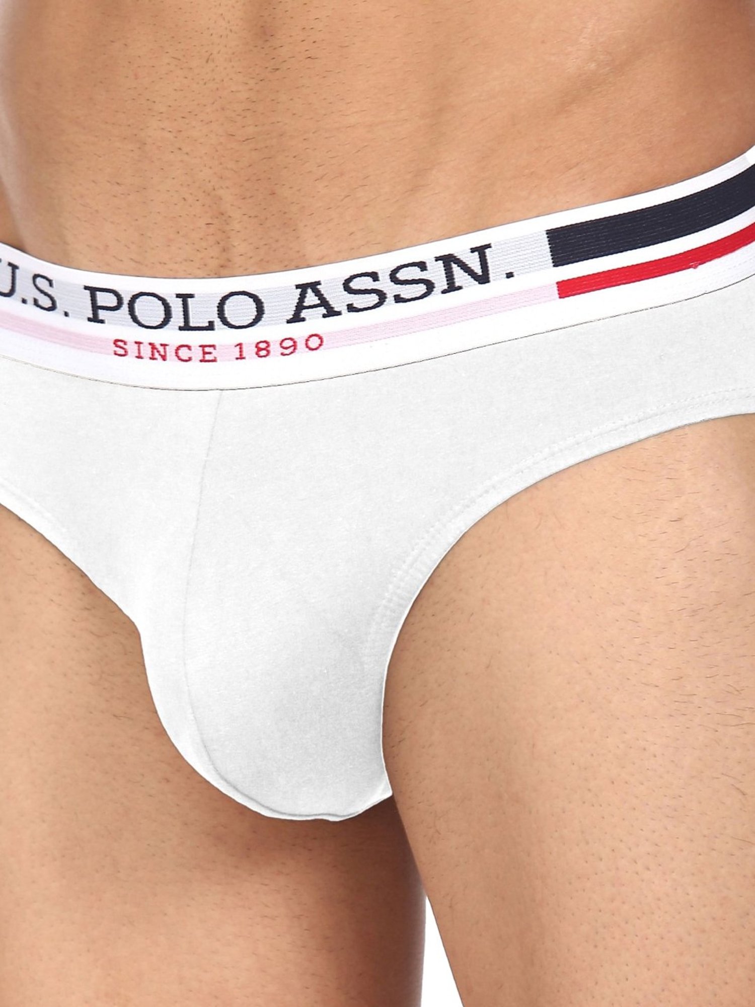 Buy U.S. Polo Assn. White Cotton Regular Fit Briefs for Mens Online @ Tata  CLiQ