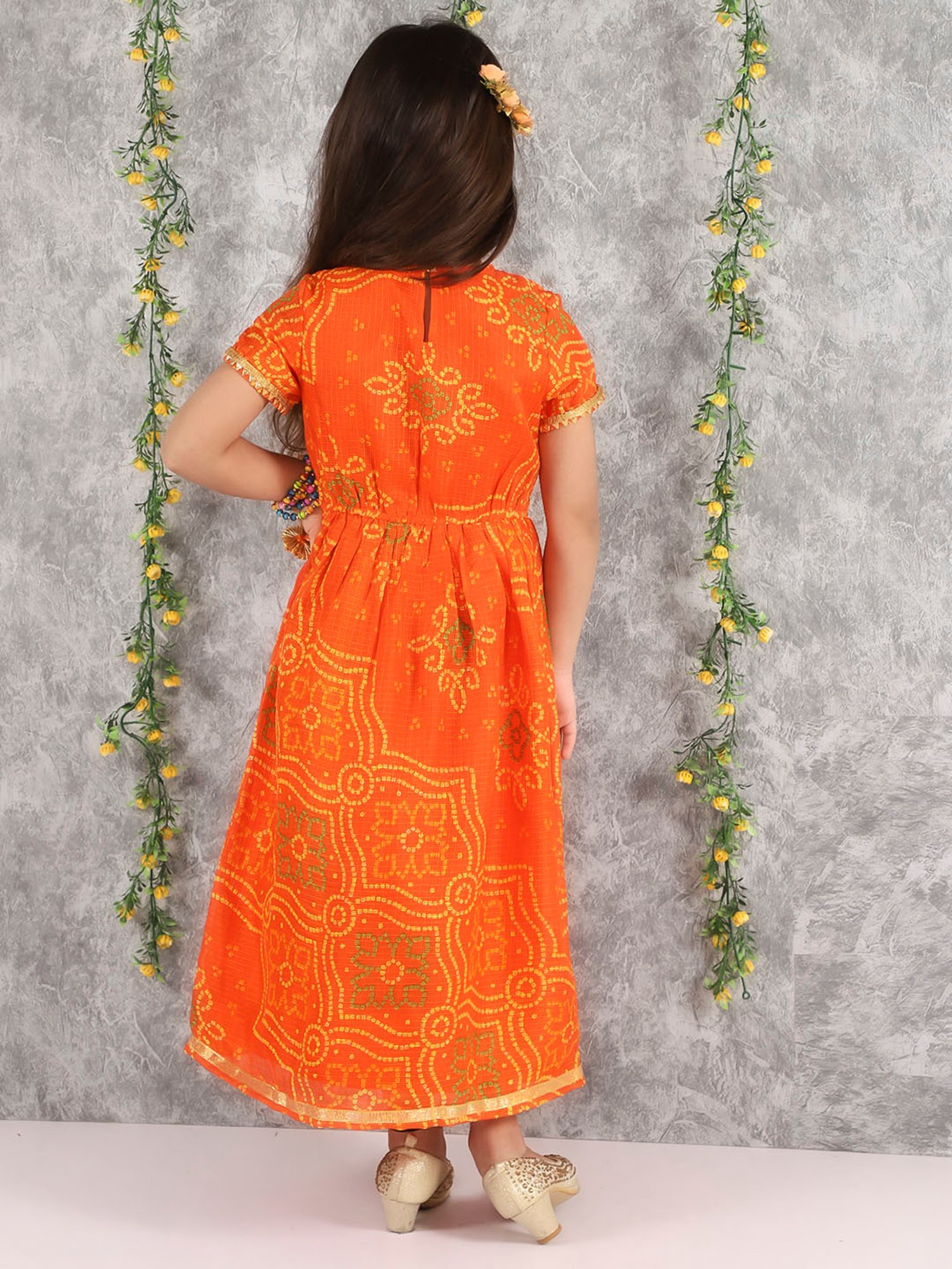 The Vendorvilla Women Gown Orange Dress - Buy The Vendorvilla Women Gown  Orange Dress Online at Best Prices in India | Flipkart.com