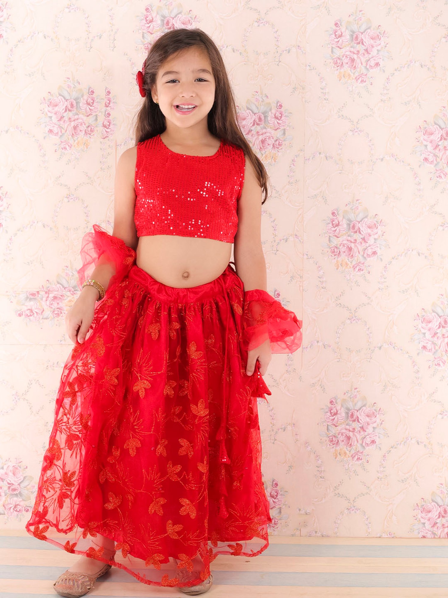 Buy Red Ethnic Wear Sets for Girls by Lilpicks Online | Ajio.com-thephaco.com.vn