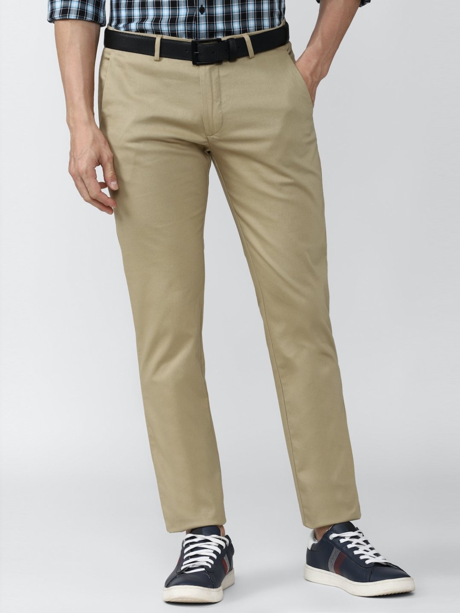 Peter England Chinos : Buy Peter England Khaki Solid Chinos Online | Nykaa  Fashion.
