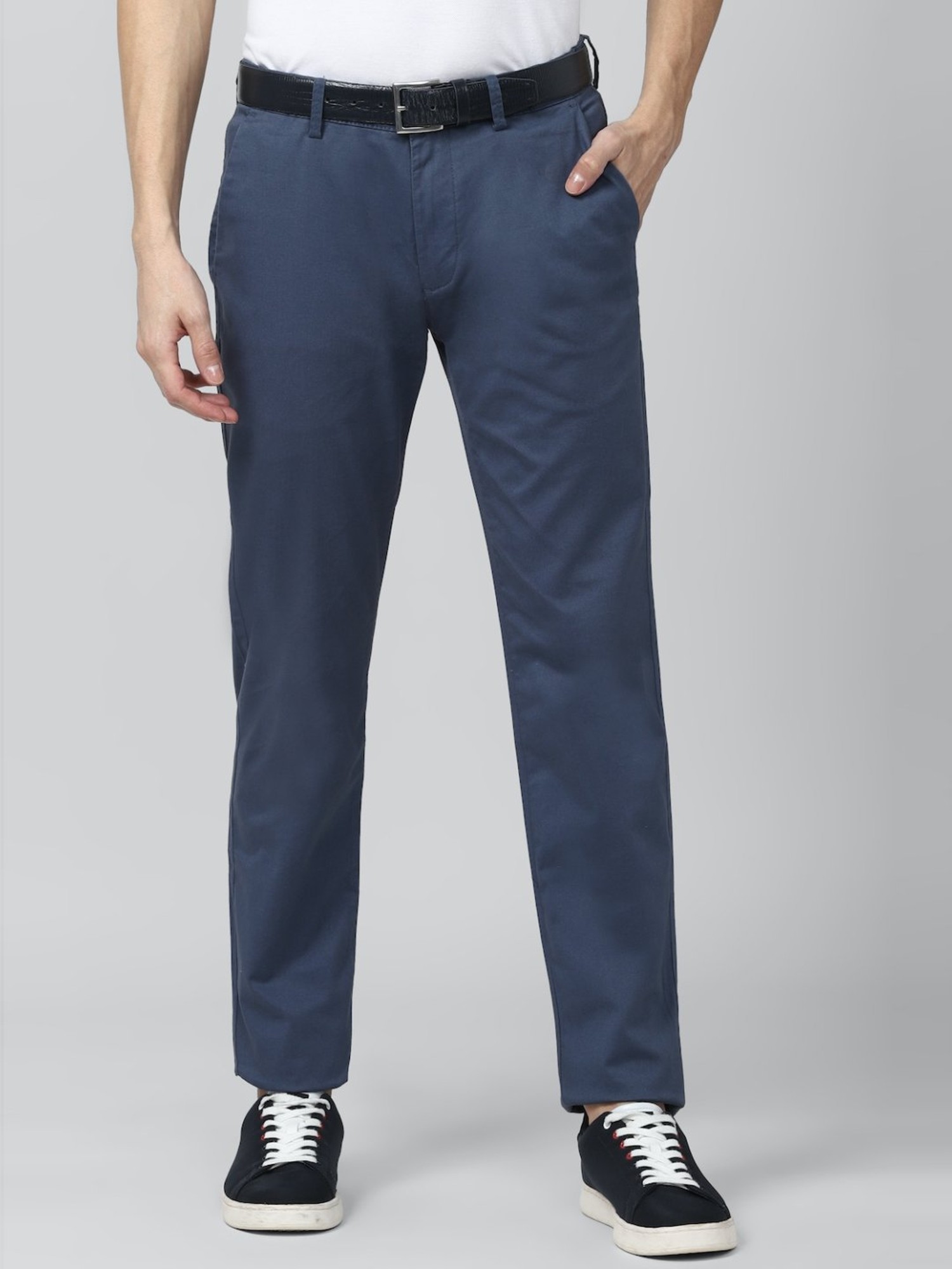 PETER ENGLAND Skinny Fit Men Blue Trousers  Price History