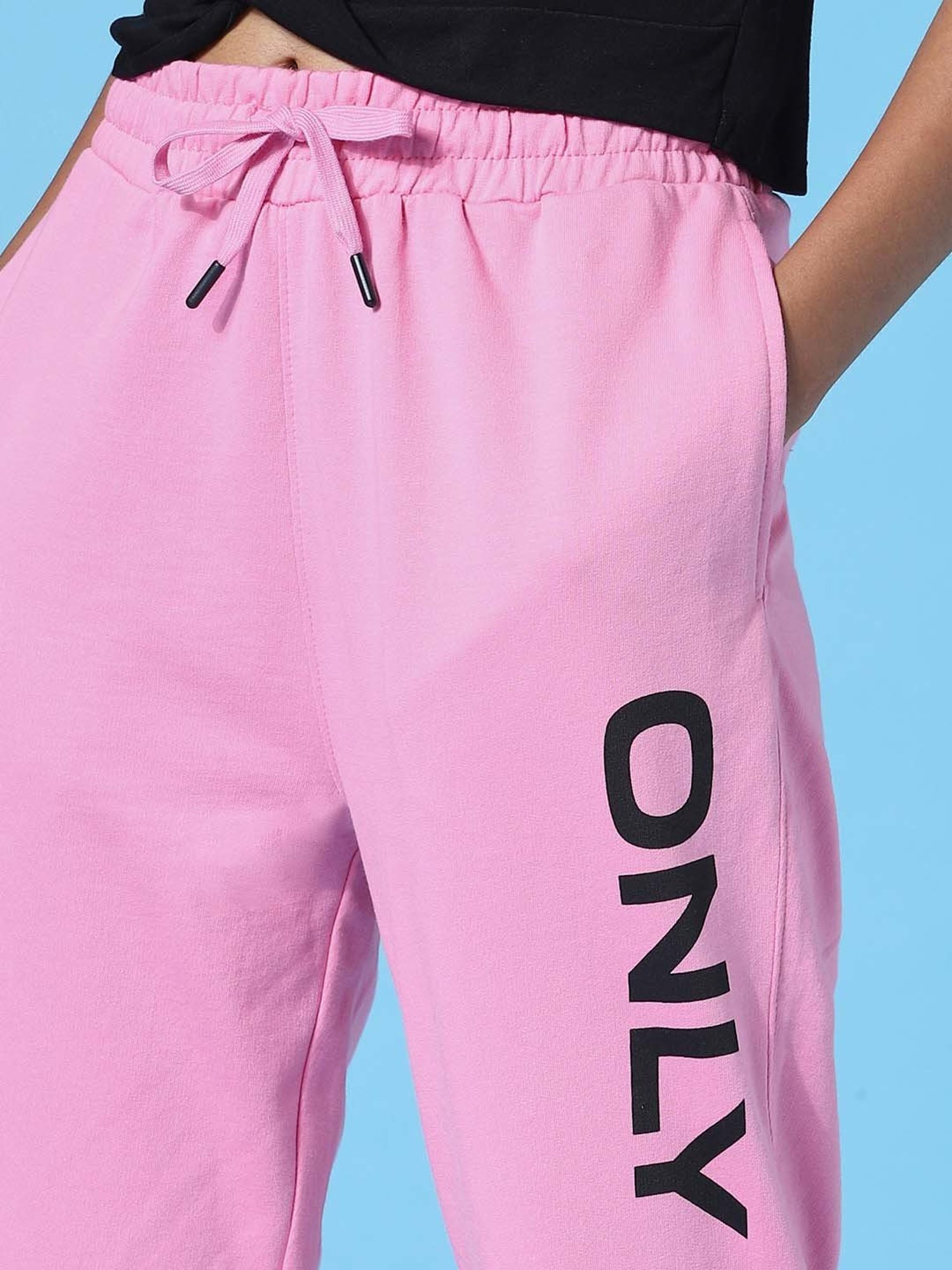 Buy Only Pink Printed Sweat Pants for Women's Online @ Tata CLiQ