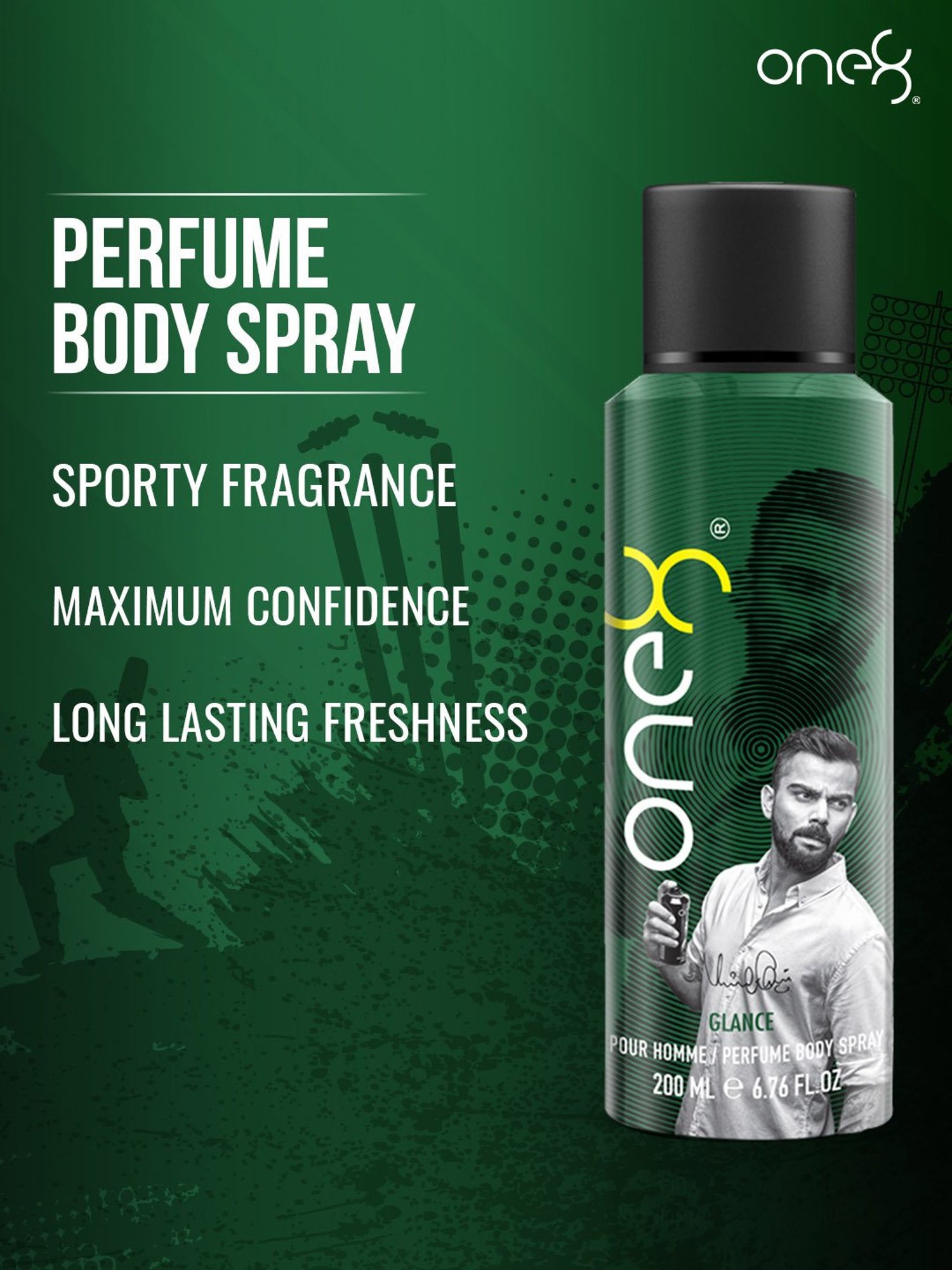 Buy One8 By Virat Kohli Deodorant Body Spray Glance 200 ml for