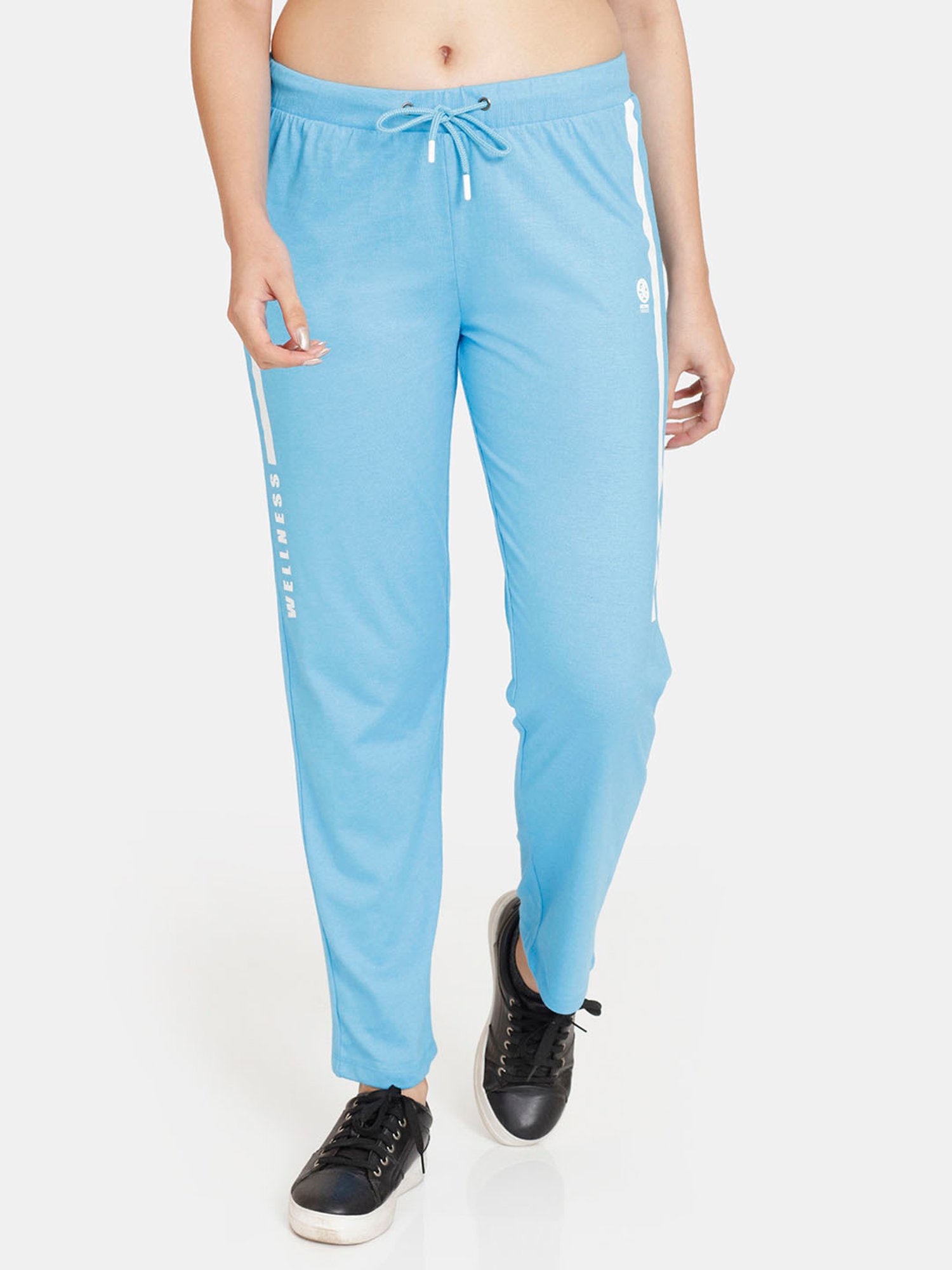 Buy Zivame Zelocity Mid Rise Relaxed Track Pant - Grey Melange Online