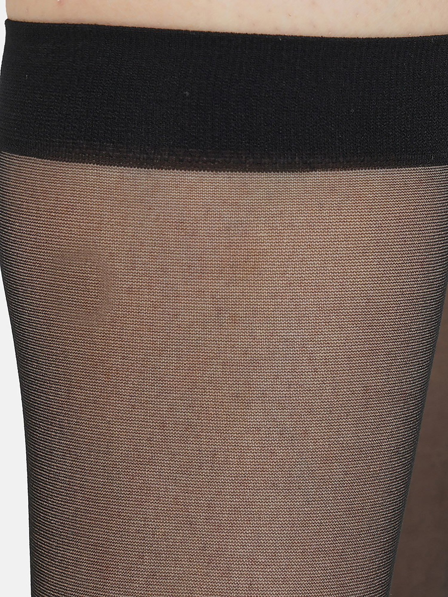 Buy NEXT2SKIN Womens Nylon Sheer Transparent Pattern Pantyhose Stocking -  Black online