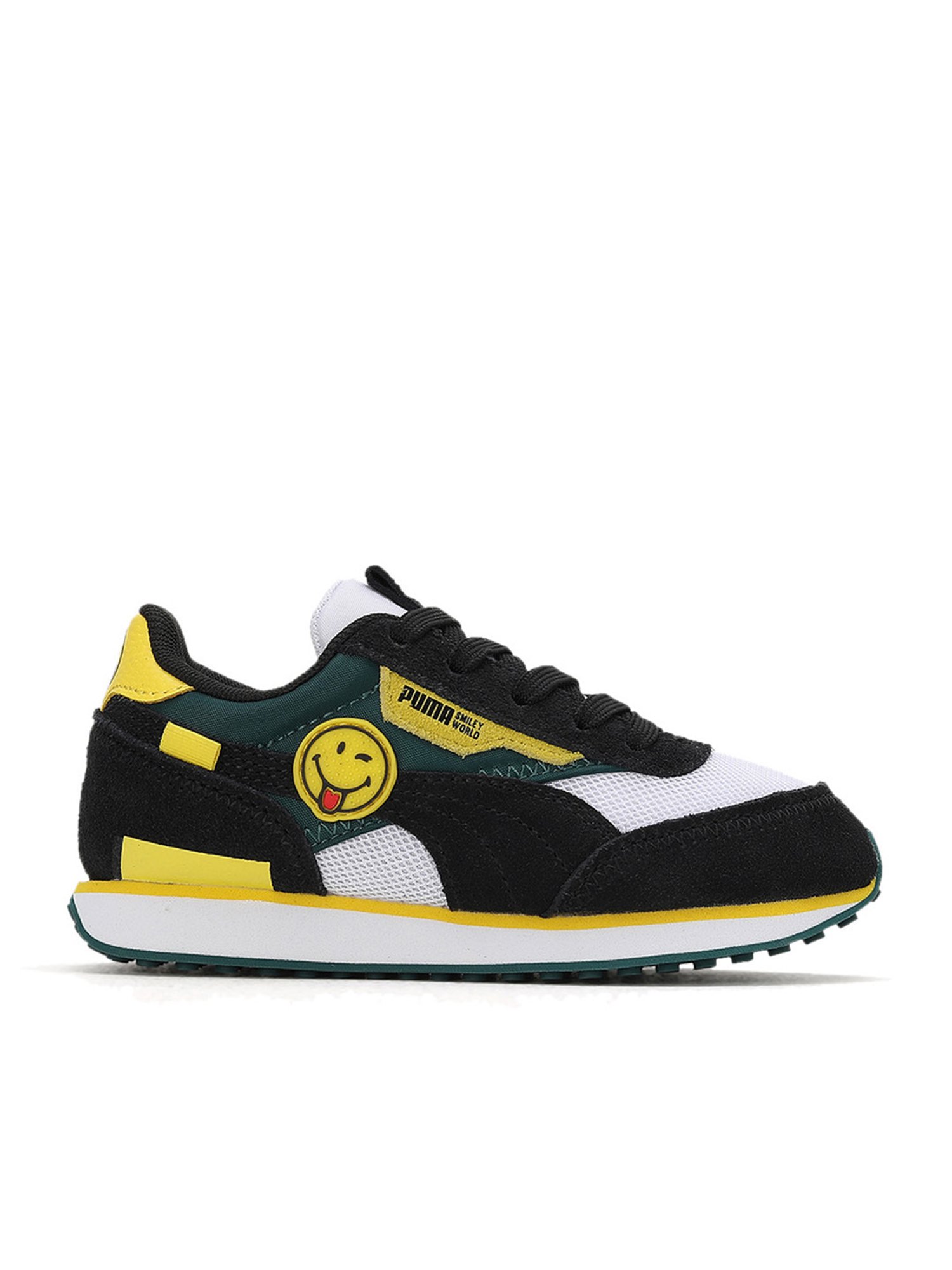 Buy Puma Kids Future Rider SMILEYWORLD PS Black Sneakers for Boys