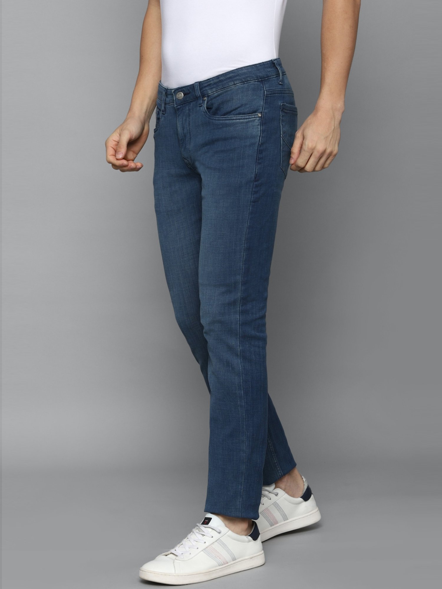 Buy Louis Philippe Navy Jeans Online - 699648