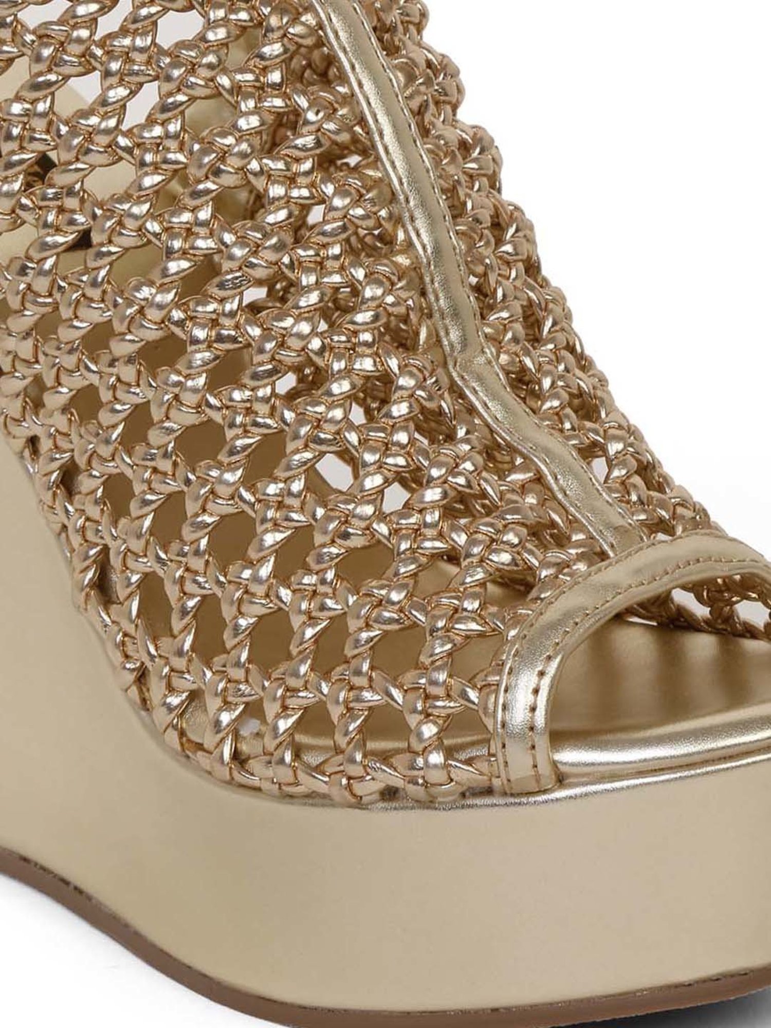 Golden wedge outlet heels