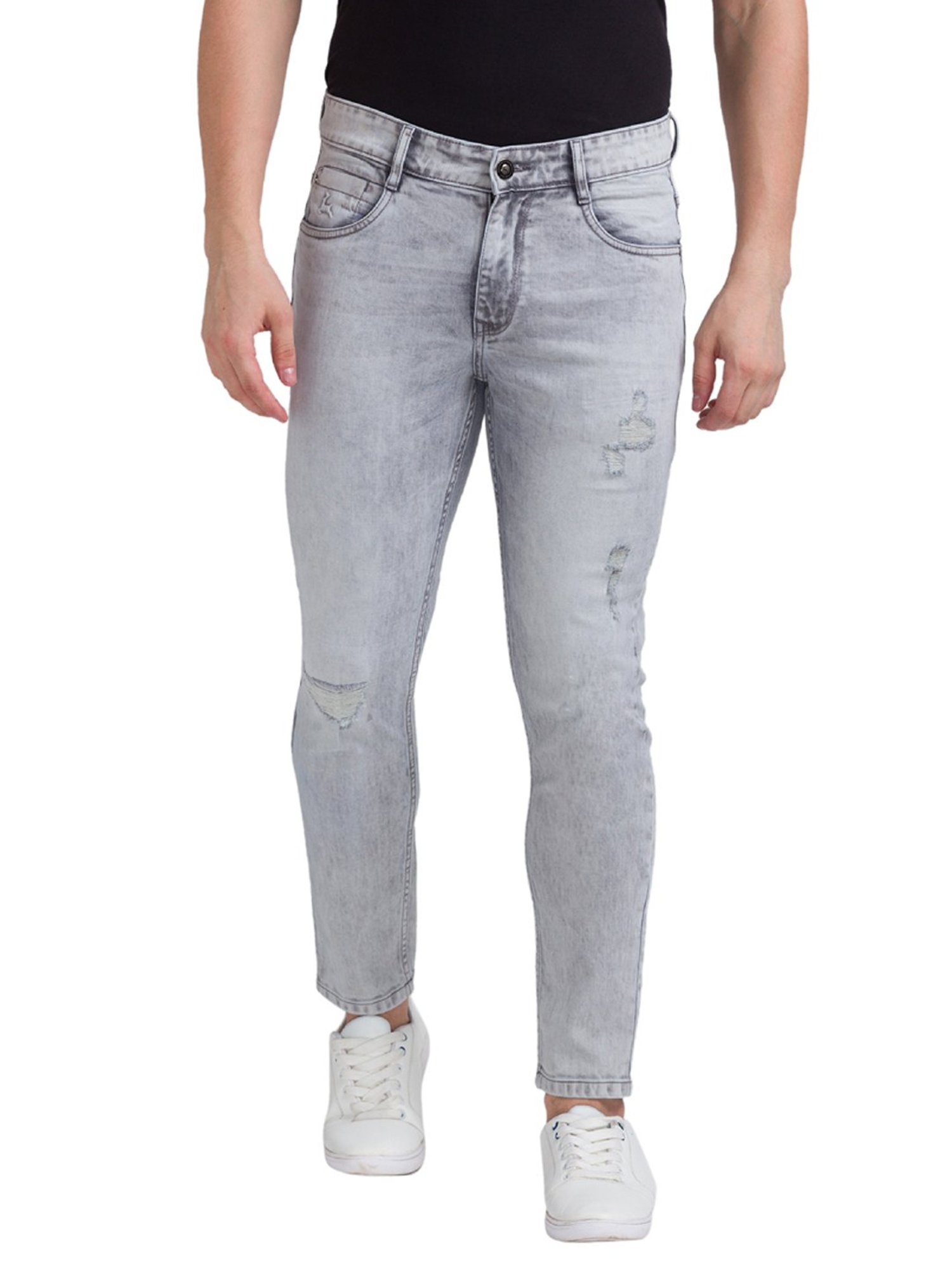 Buy Grey Denim Jeans For Men