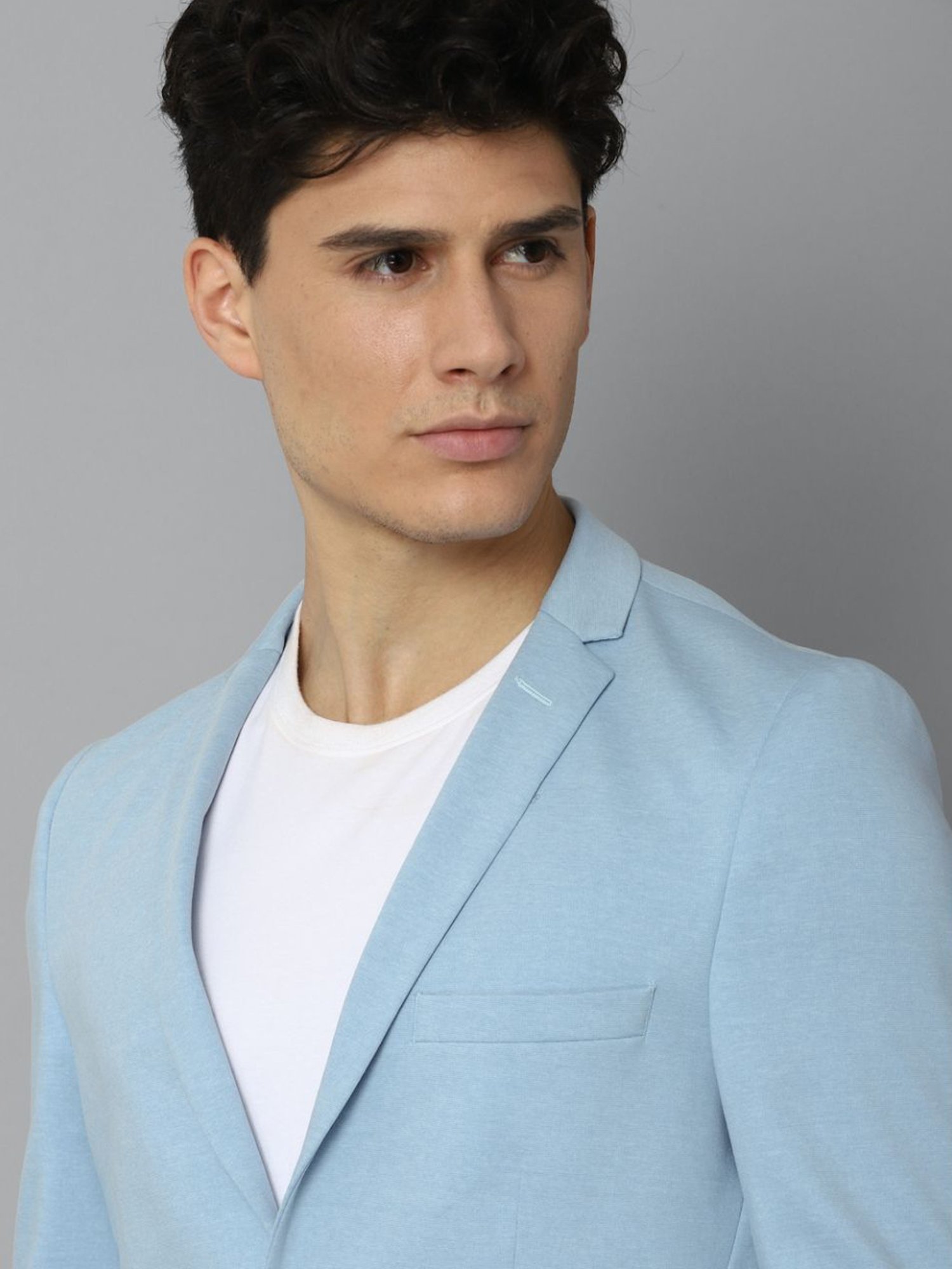 Buy Louis Philippe Sport Blue Super Slim Fit Blazer for Men Online @ Tata  CLiQ