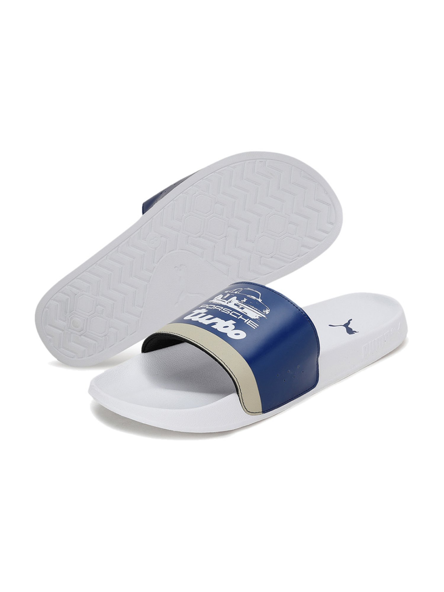 Buy Puma Men s Porsche Legacy Leadcat 2.0 Blue Slides for Men at