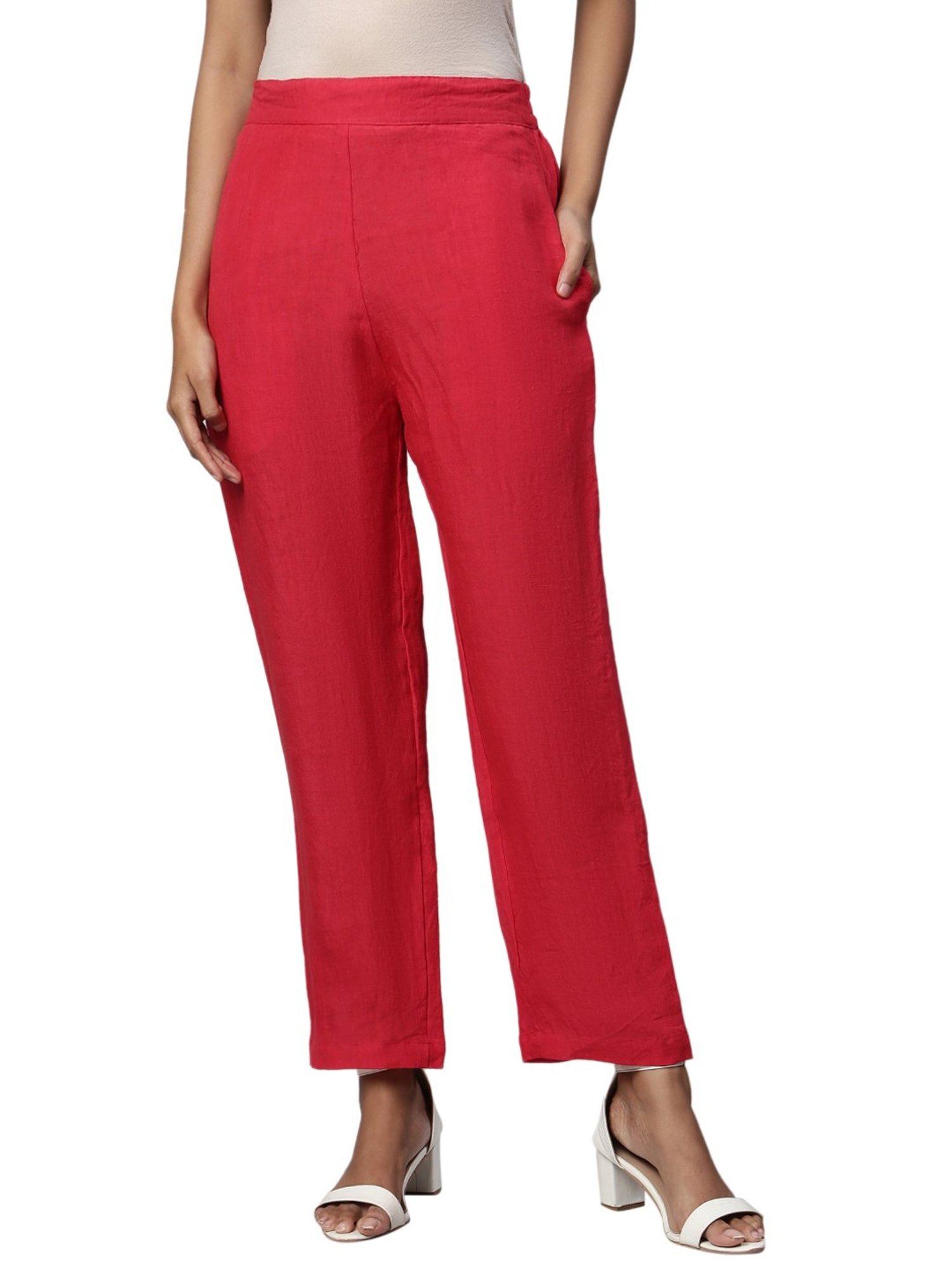 Women's linen trousers - linen clothes in Naturally Podlasek | Cracow