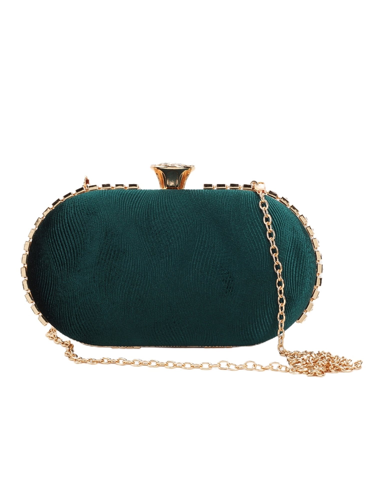 Clutch bag PU Leather Gorgeous Ladies Dark Green Purse at Rs 420 in New  Delhi