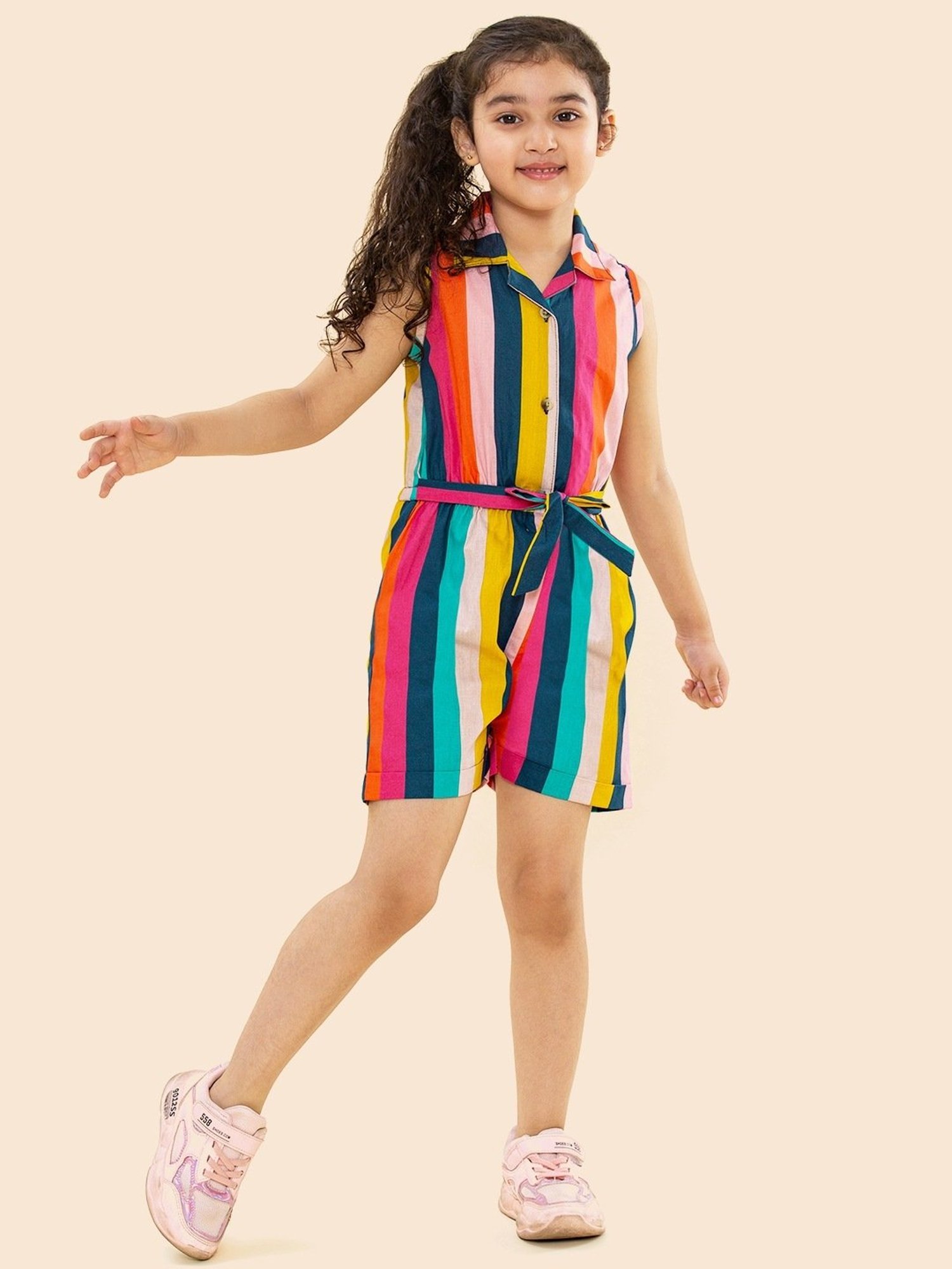 Striped jumpsuit hot sale kids