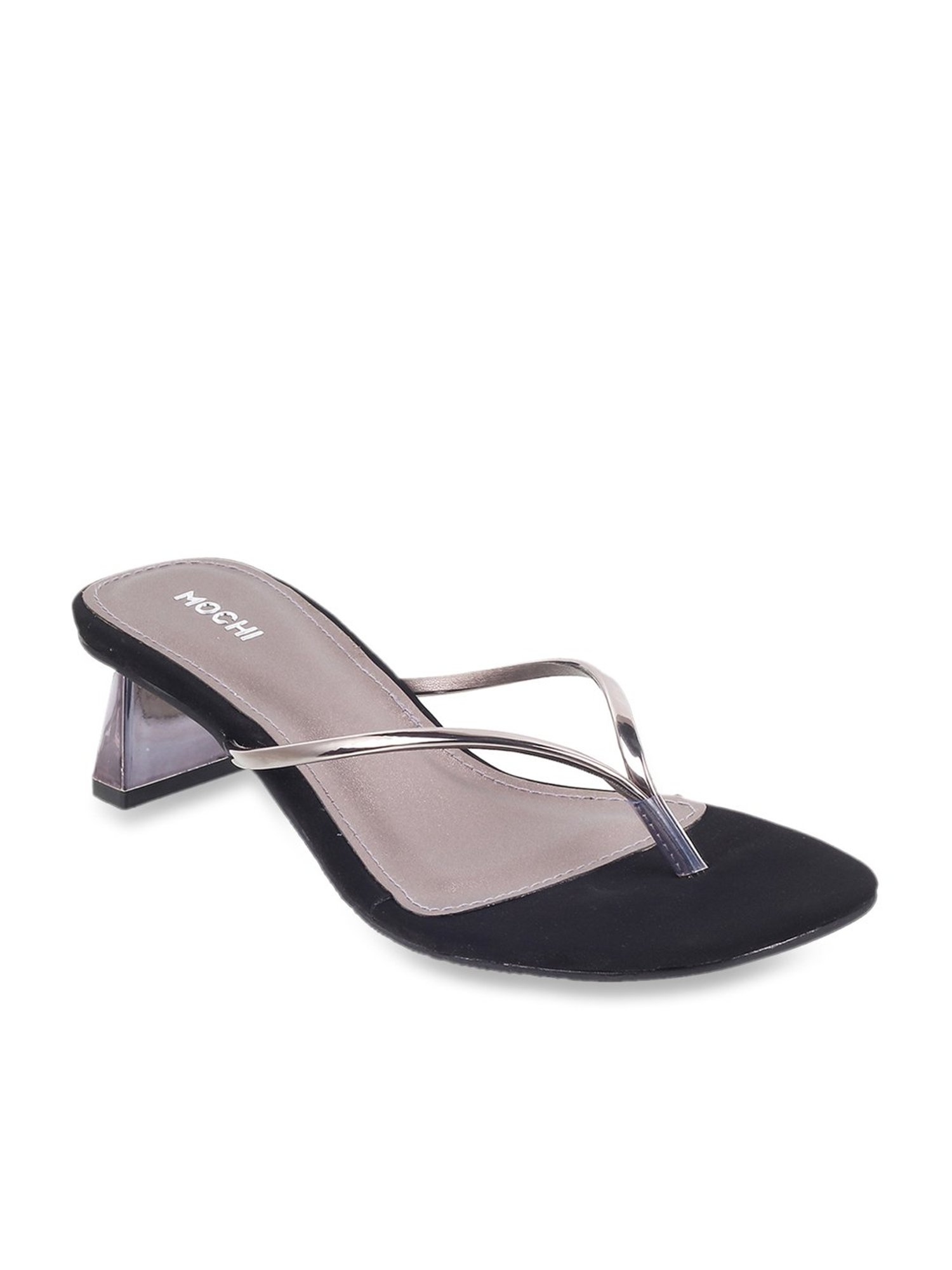 Buy Green Heeled Sandals for Women by Mochi Online | Ajio.com
