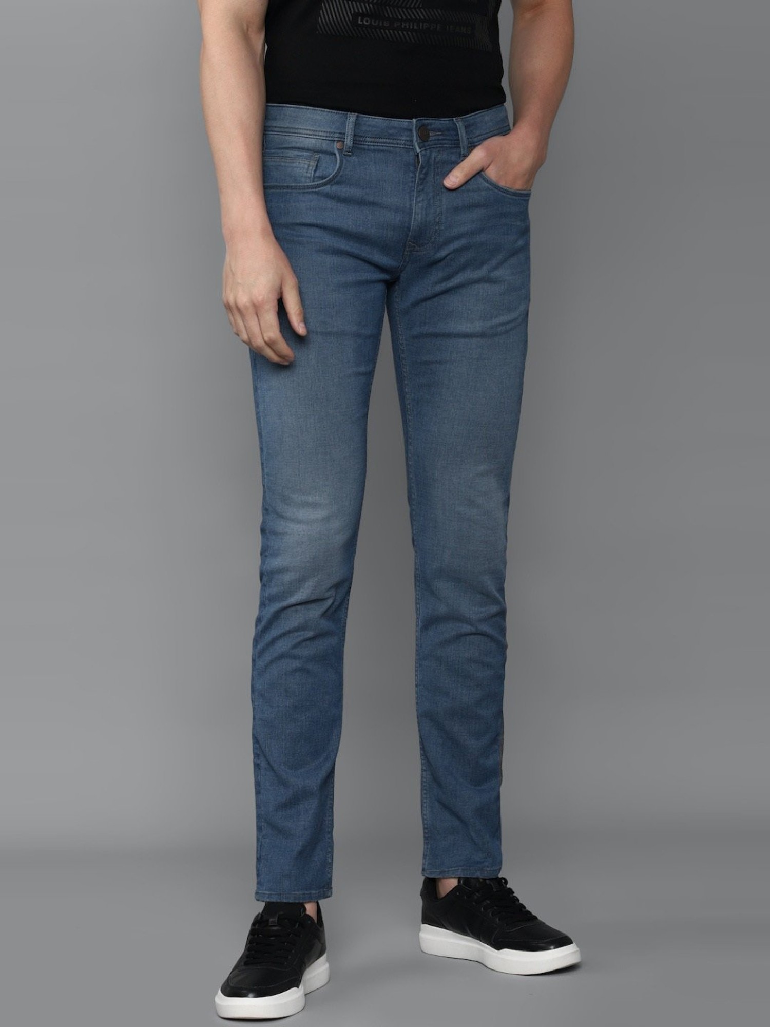 Louis Philippe Jeans Slim Men Dark Blue Jeans - Buy Louis Philippe Jeans  Slim Men Dark Blue Jeans Online at Best Prices in India | Flipkart.com