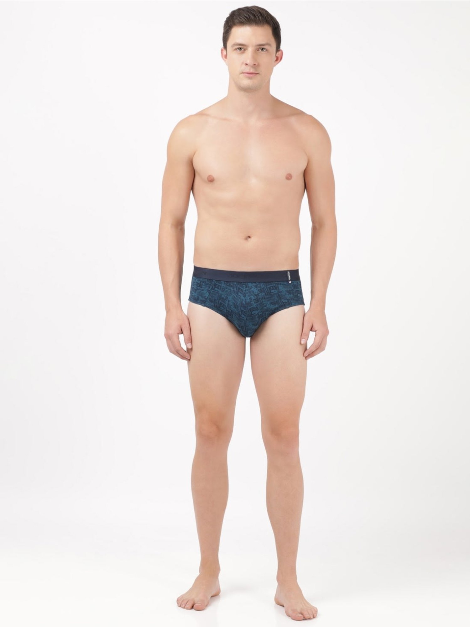 Buy Jockey Blue Comfort Fit Printed Briefs for Mens Online @ Tata CLiQ