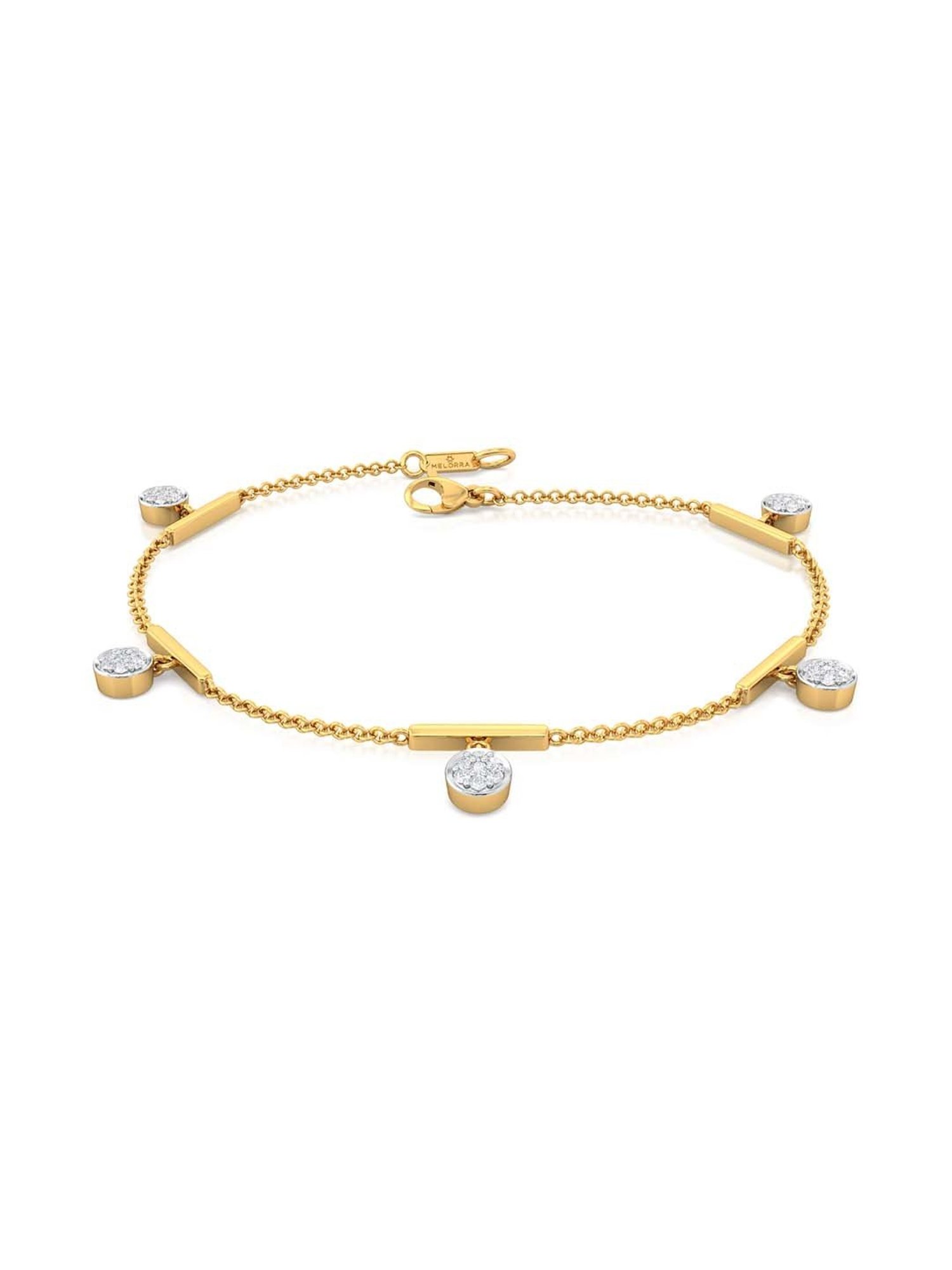 Buy Melorra 18k Gold & Diamond Squad Queen Bracelet for Women Online At  Best Price @ Tata CLiQ
