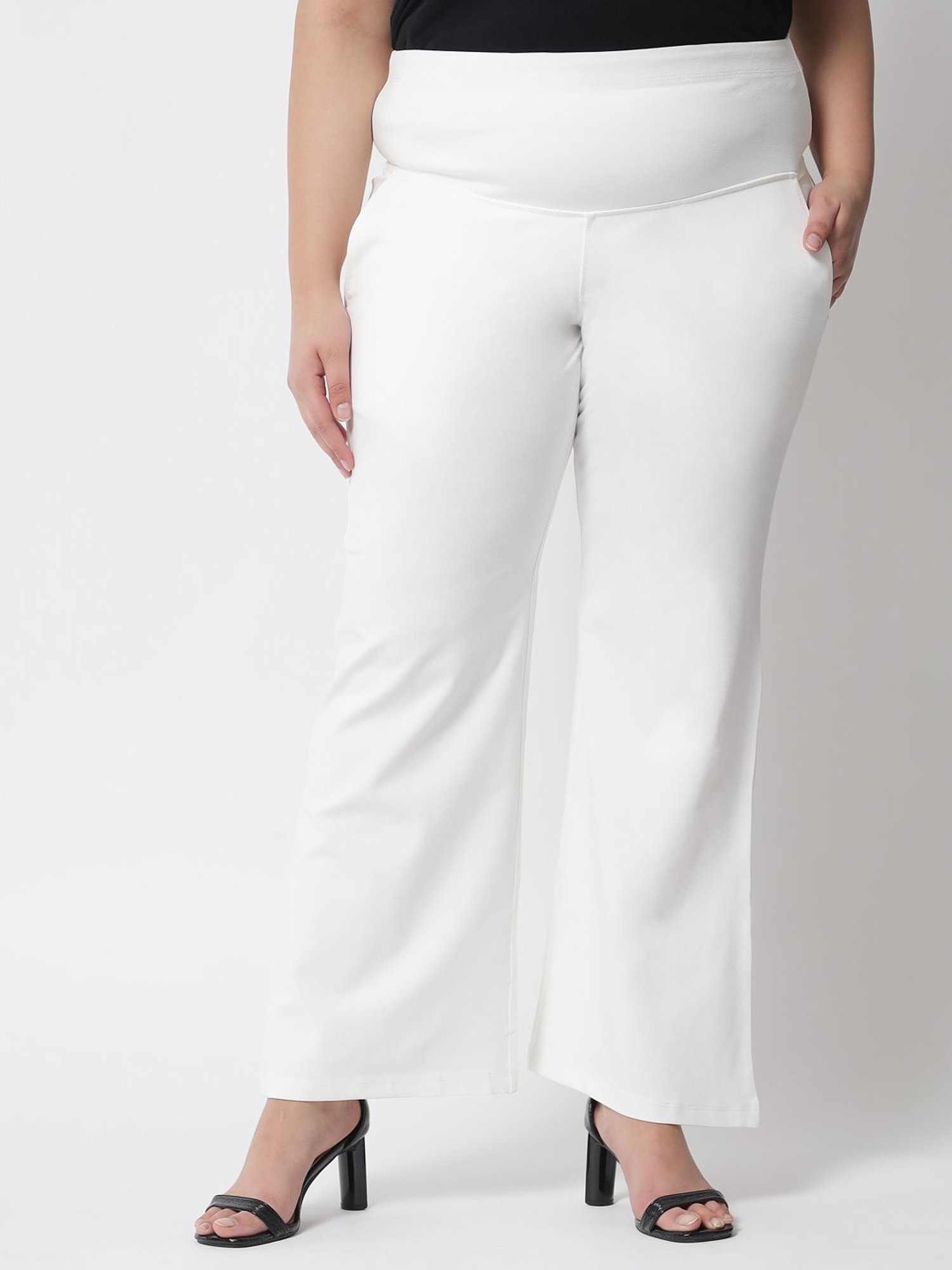 Buy Amydus Red  White Check Regular Fit Pants for Womens Online  Tata  CLiQ