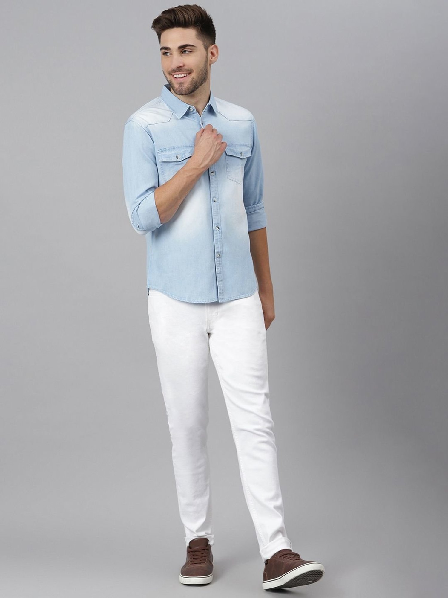 Dennis lingo hot sale denim shirt