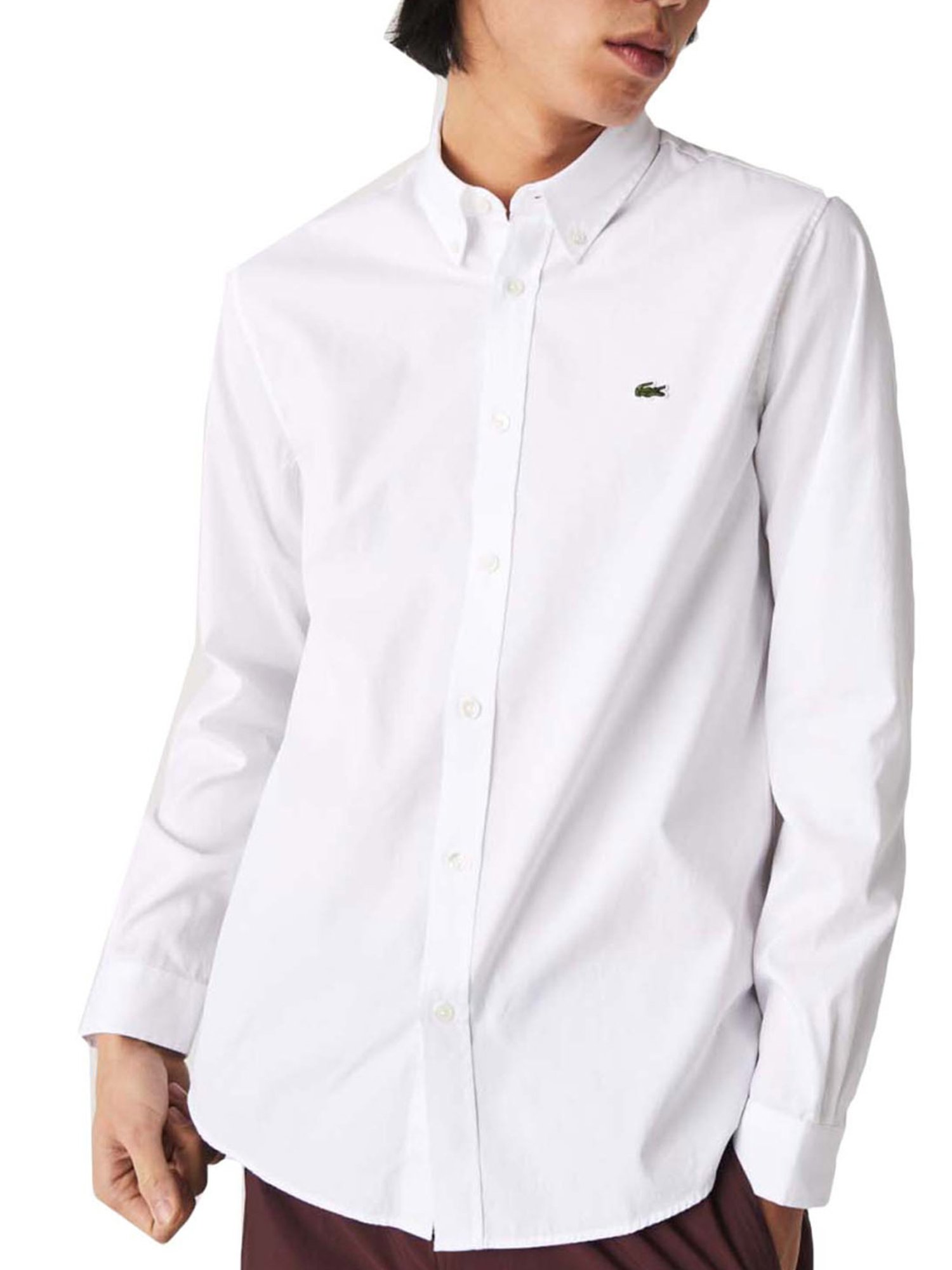 All white on sale lacoste shirt