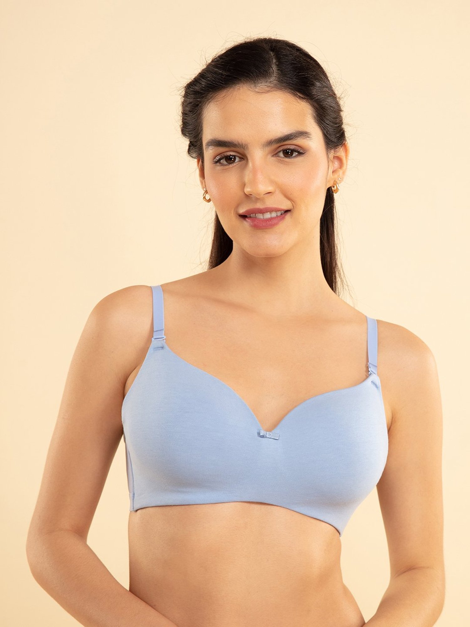 Buy Nykd Cotton Soft Cup Hold Me Up T-Shirt Bra - Wireless - Black