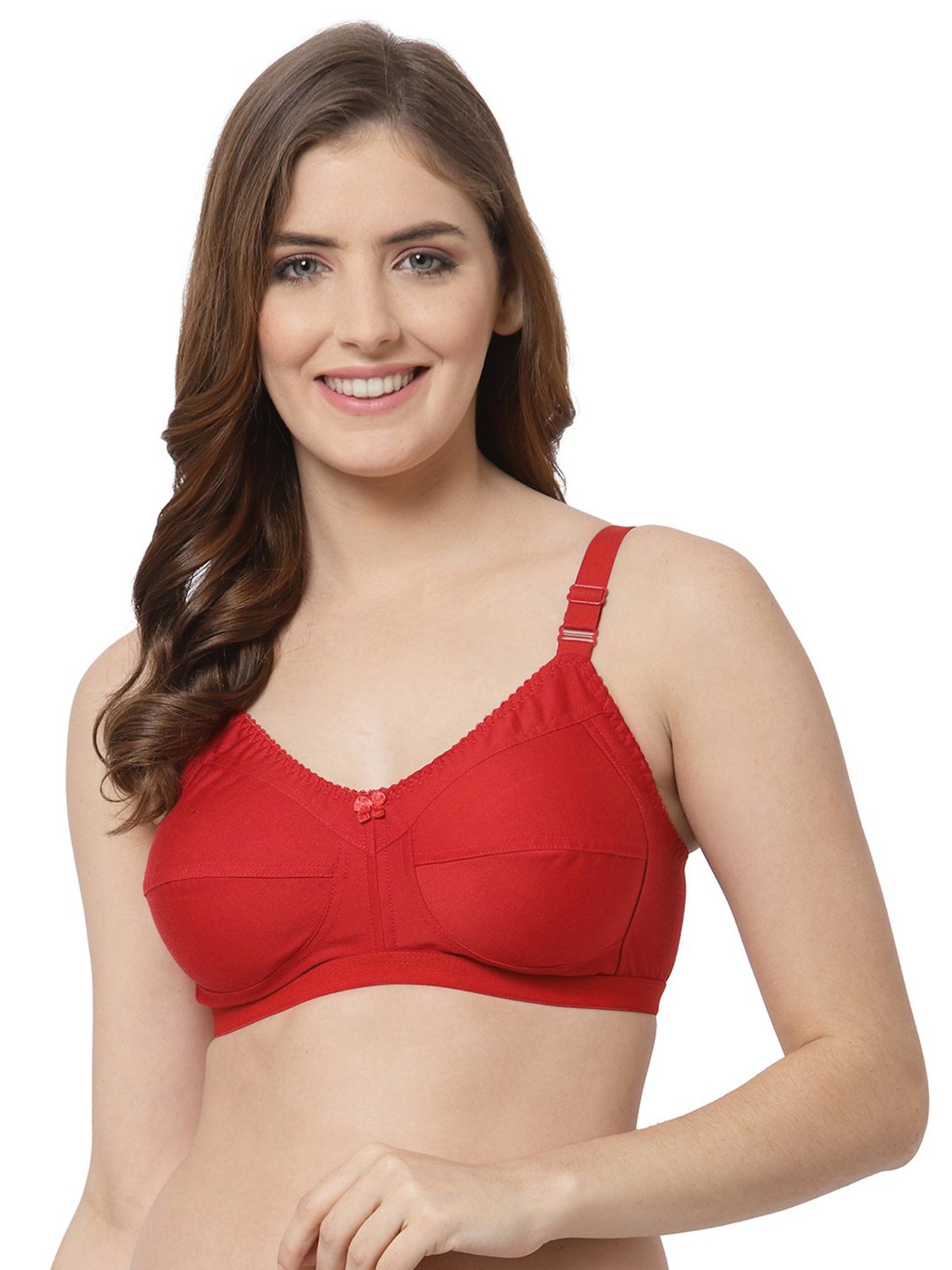Buy Cukoo Red Full Coverage Non-Padded Everyday Bra for Women's Online @ Tata  CLiQ