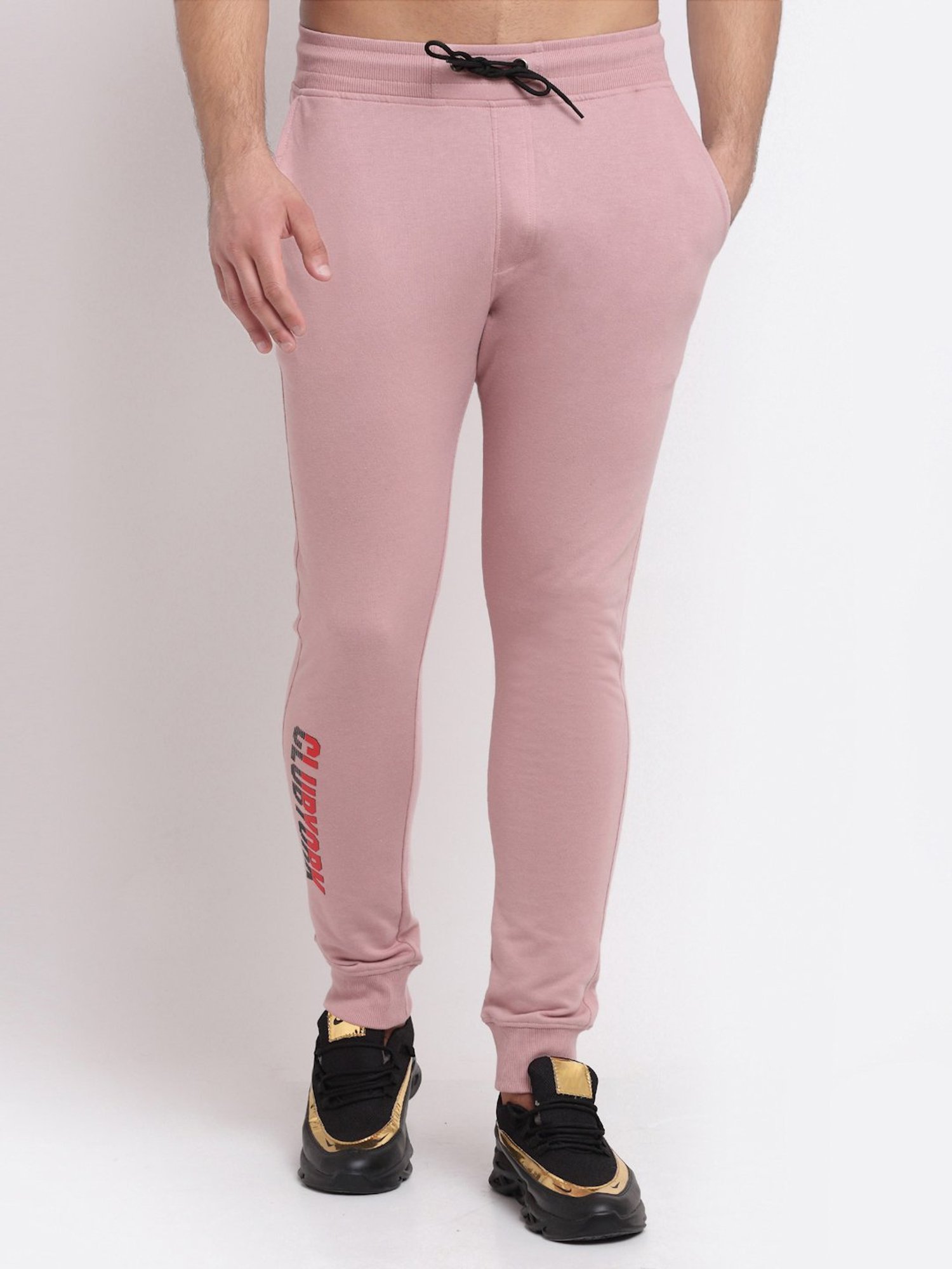 Buy CLUB YORK Women Regular fit Blended Printed Track pants - Pink Online  at 68% off.