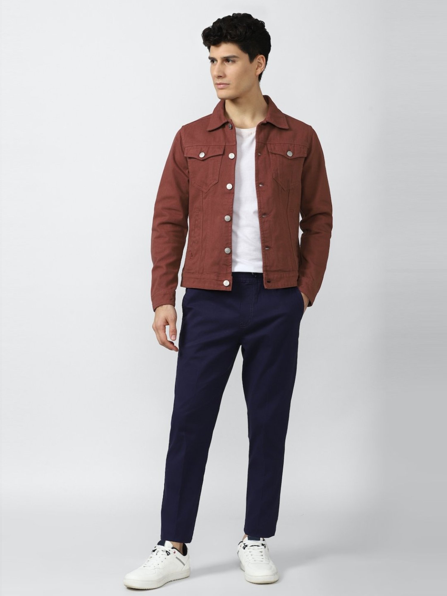 Buy Maroon Jackets & Coats for Men by 9ty3ree Online | Ajio.com