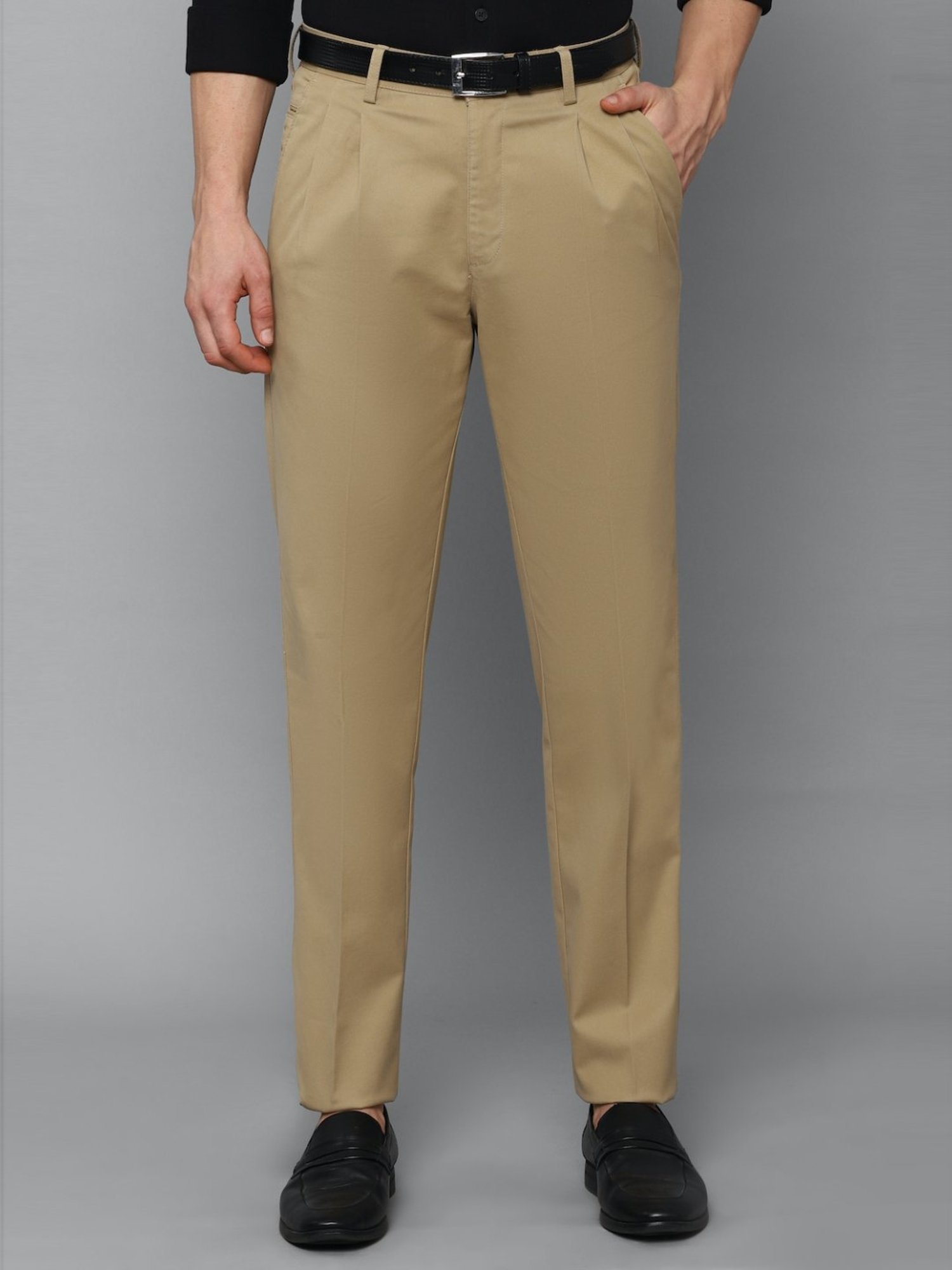 Allen Solly Casual Trousers  Buy Allen Solly Men Beige Slim Fit Textured  Leisure Sport Trousers Online  Nykaa Fashion