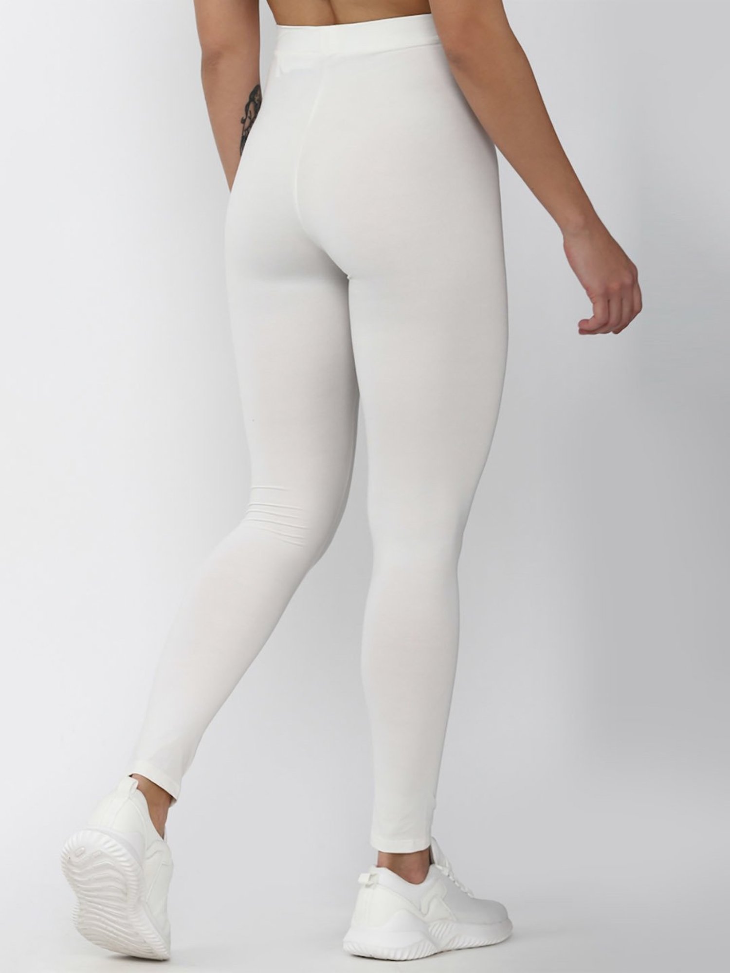 Buy Forever 21 White Regular Fit Leggings for Women Online @ Tata CLiQ