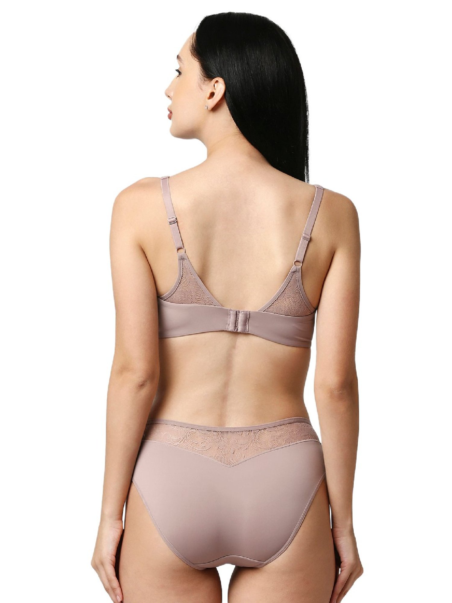 Buy Soie Pink & Grey Lace Work Padded Everyday Cami Bra - Pack Of 2 for  Women Online @ Tata CLiQ