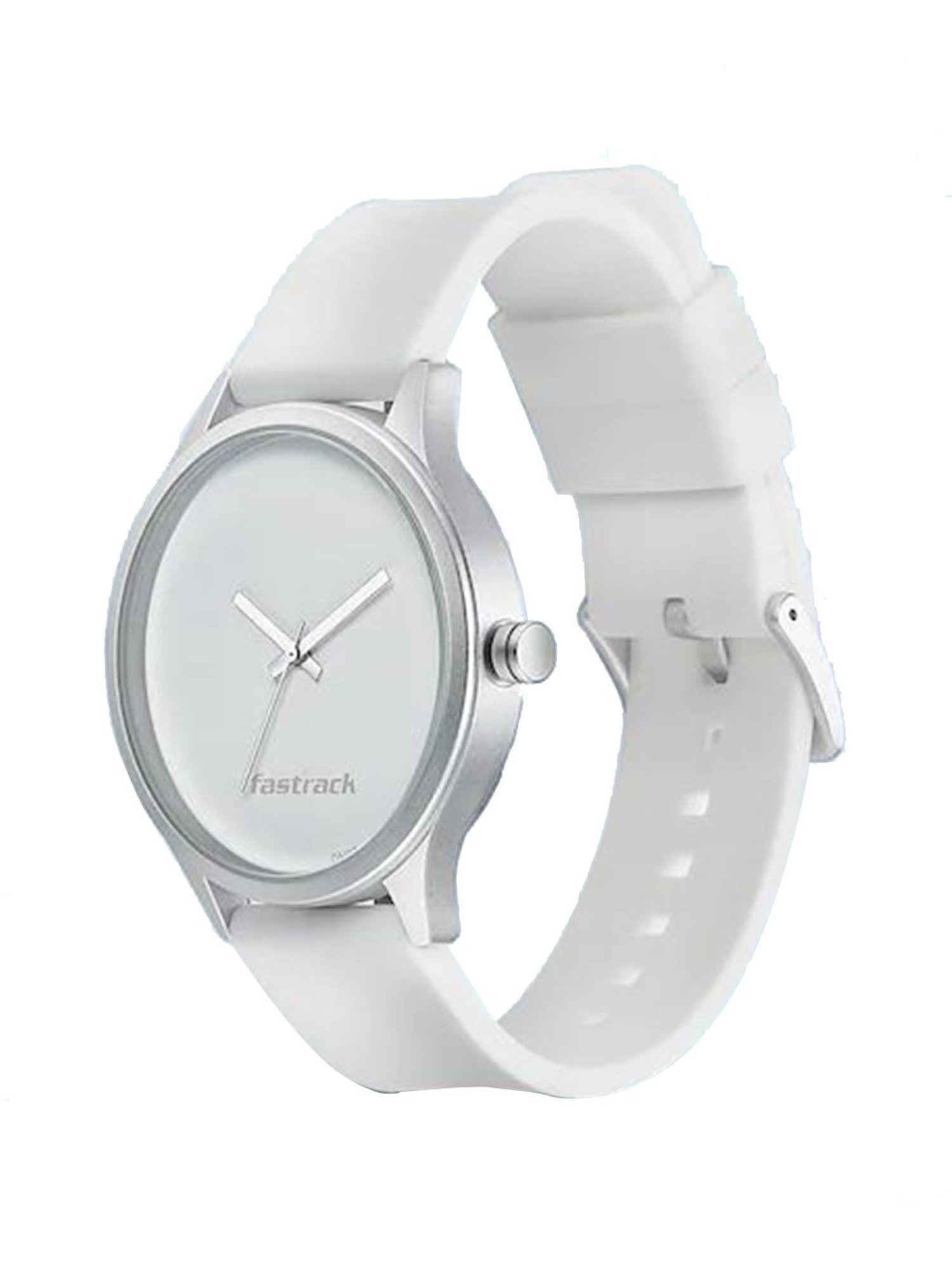 Fastrack White Dial Analog Watch For Women -NR68008SL01 Genuine Leather,  Purple Strap : Amazon.in: Fashion