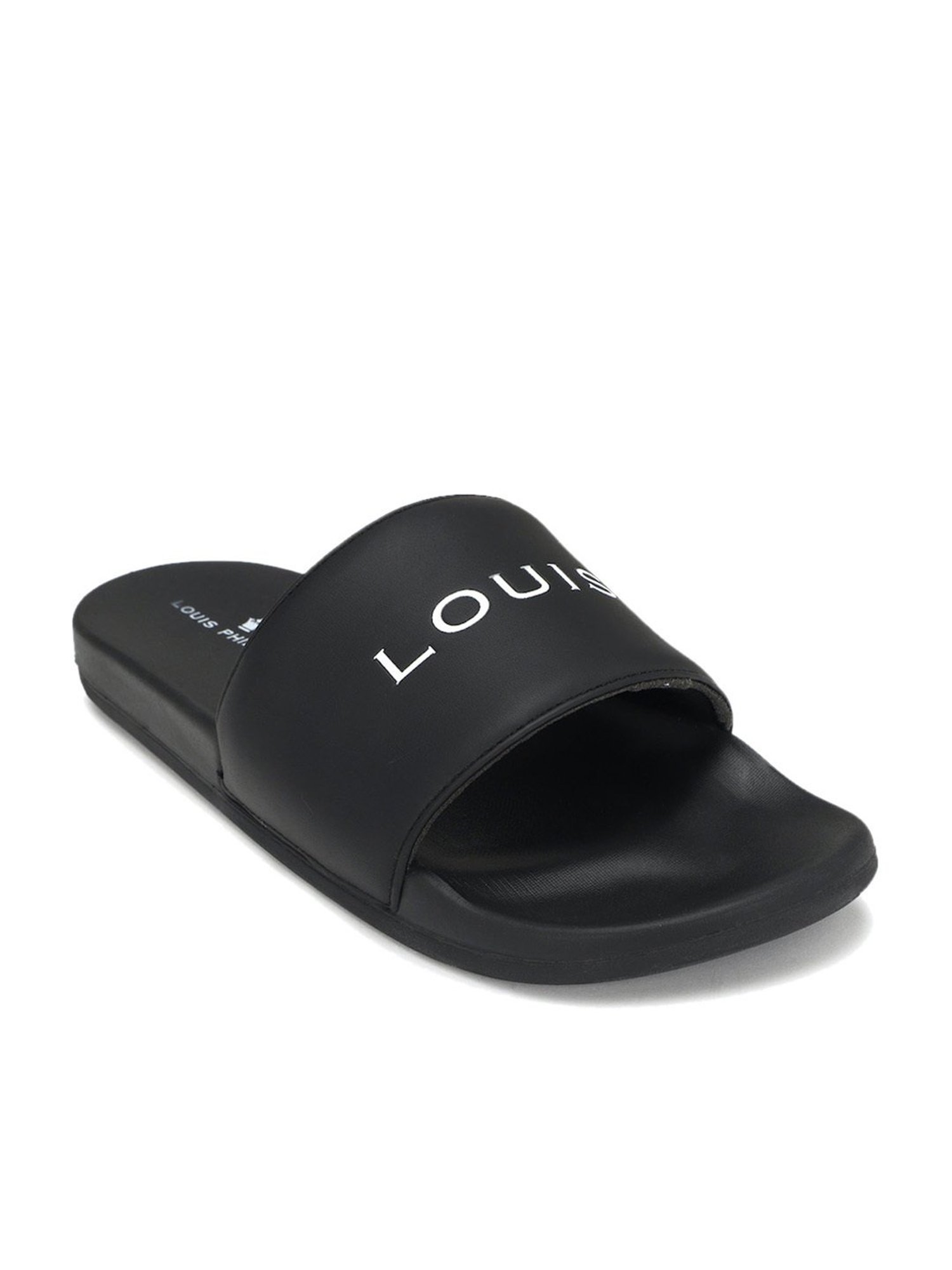 Buy Louis Philippe Men's Black Slides for Men at Best Price @ Tata CLiQ