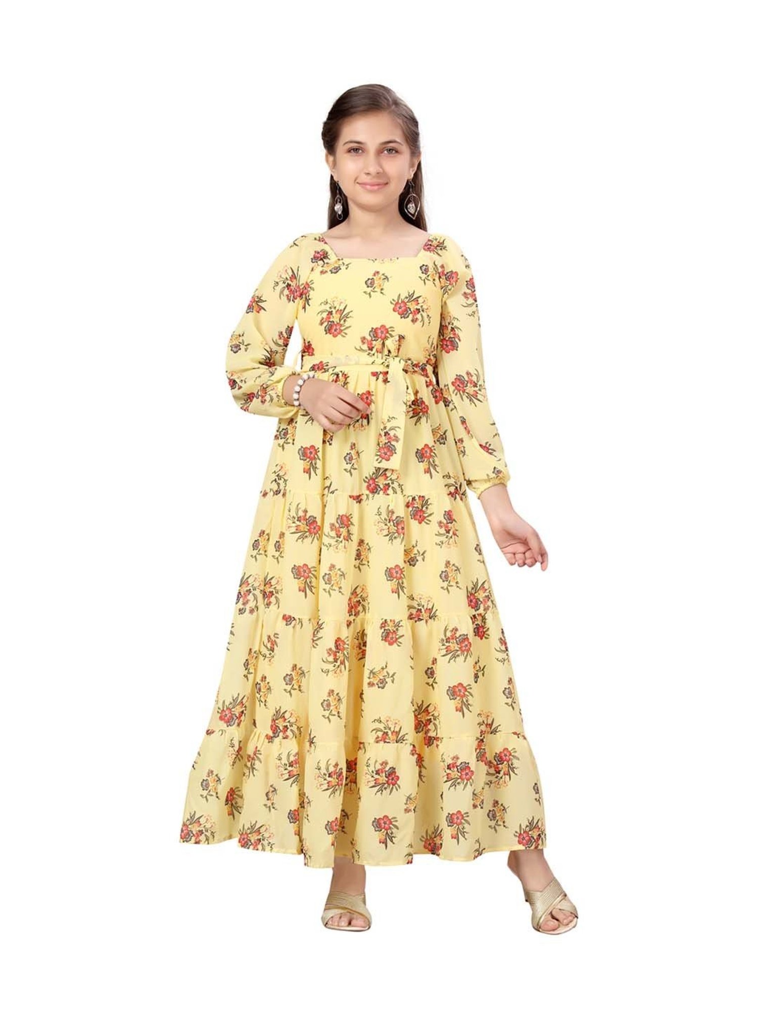 Aarika Indi Baby Girls Midi/Knee Length Party Dress Price in India - Buy  Aarika Indi Baby Girls Midi/Knee Length Party Dress online at Flipkart.com