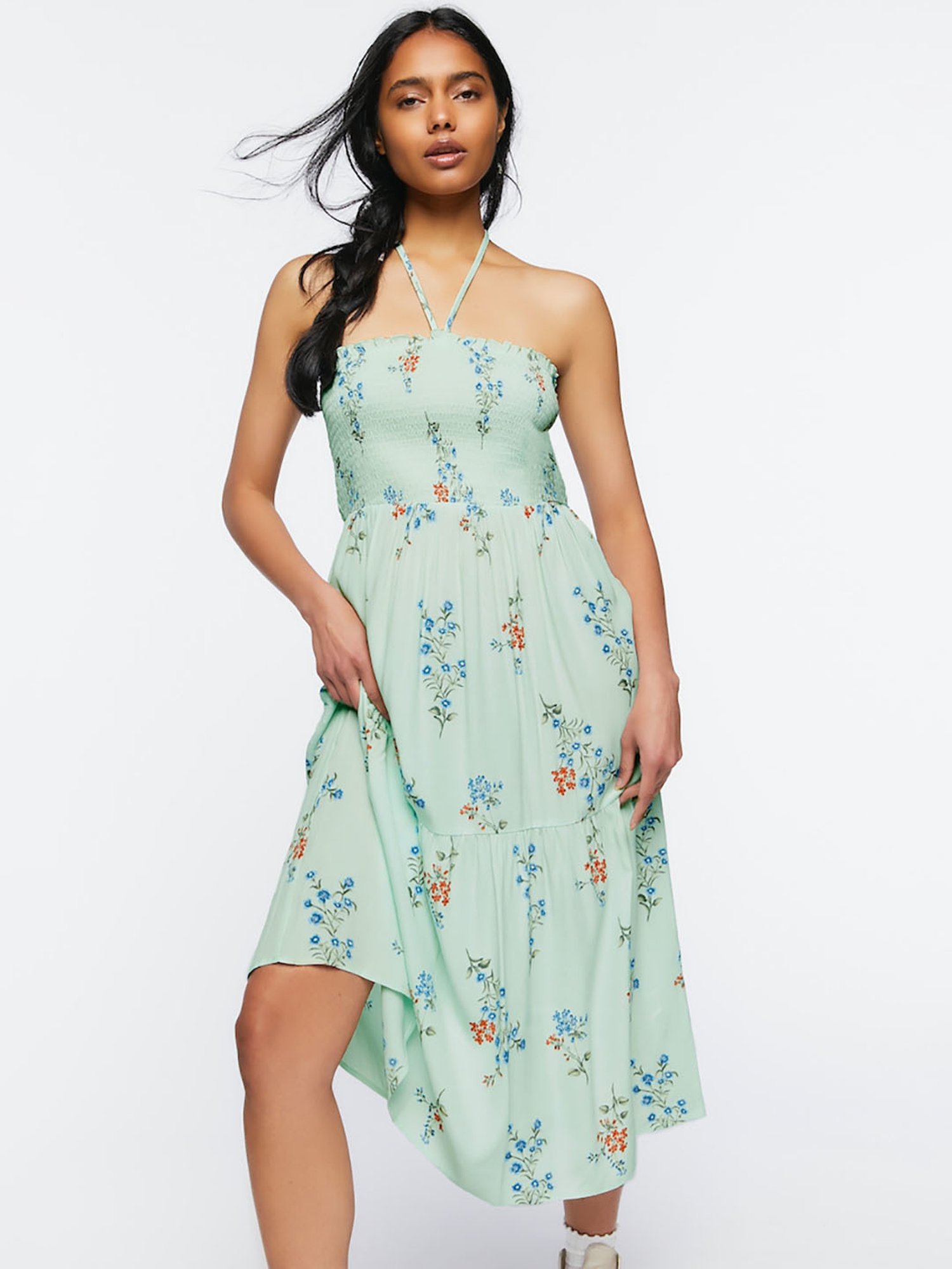 forever 21 green midi dress Forever 21 Sequin Cutout Cami Midi Dress Lime Green XS