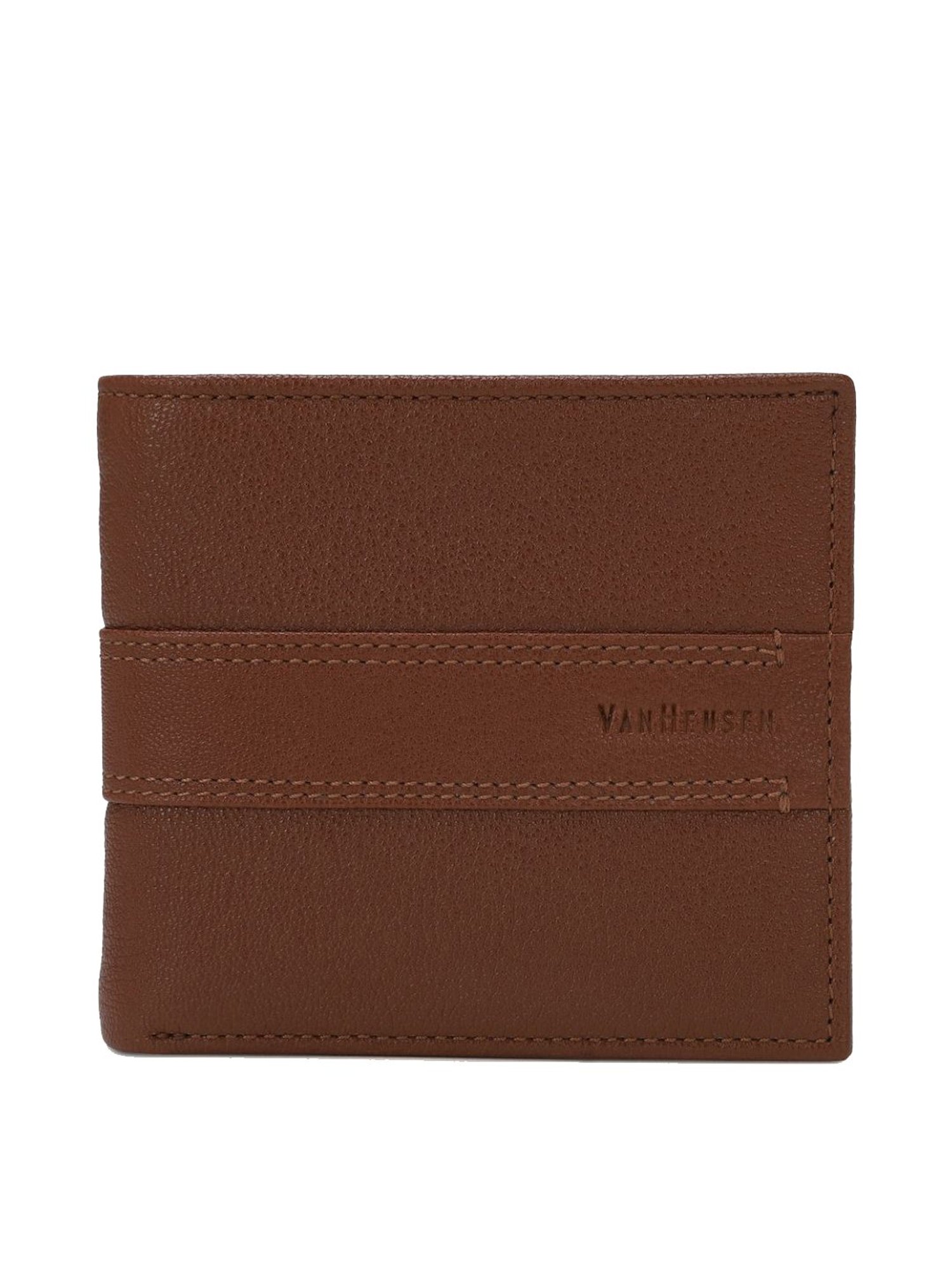 Buy Van Heusen Brown Quilted Leather Bi-Fold Wallet for Men at Best Price @  Tata CLiQ