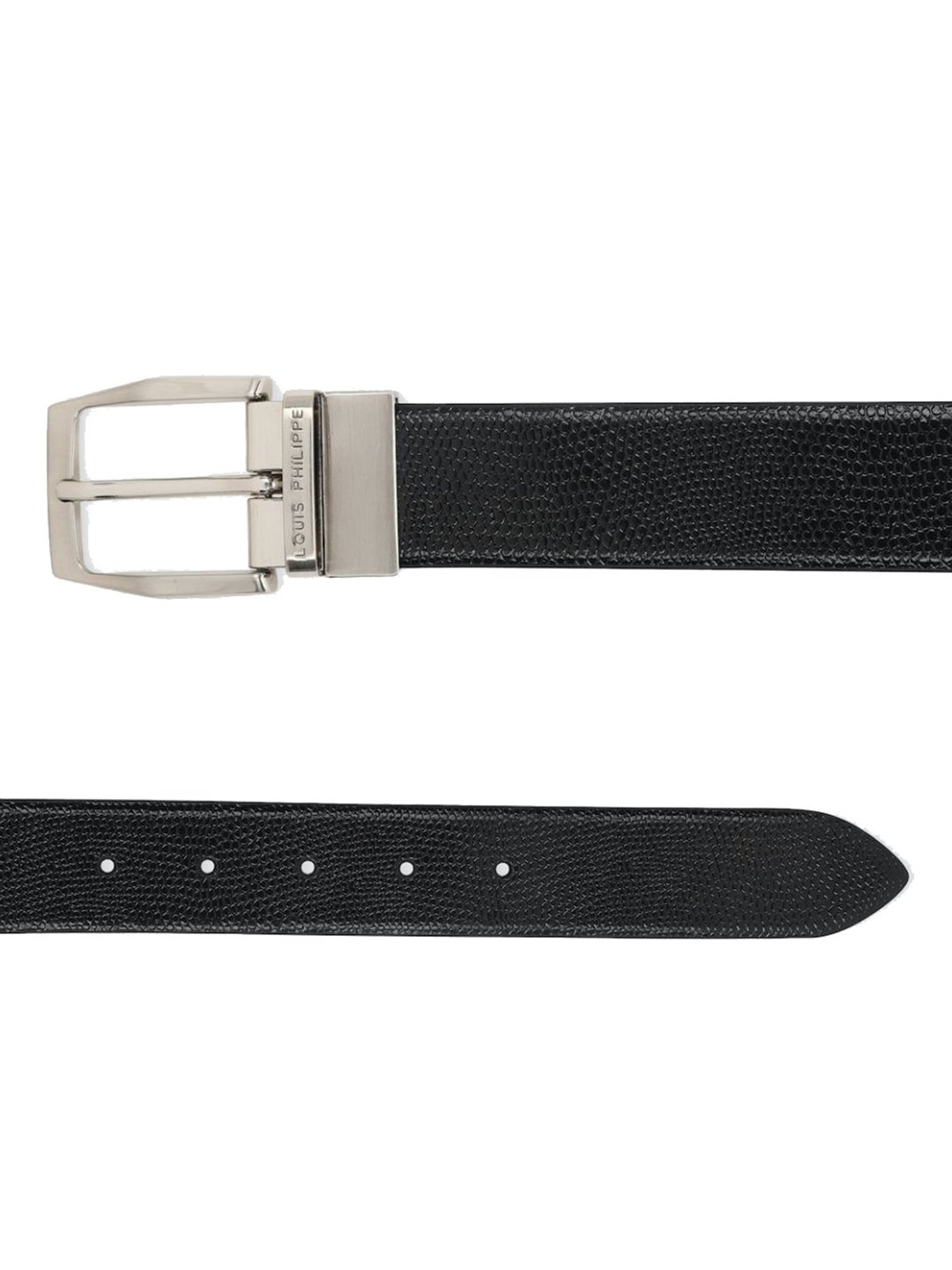 Buy Louis Philippe Black Textured Reversible Belt for Men at Best Price @  Tata CLiQ