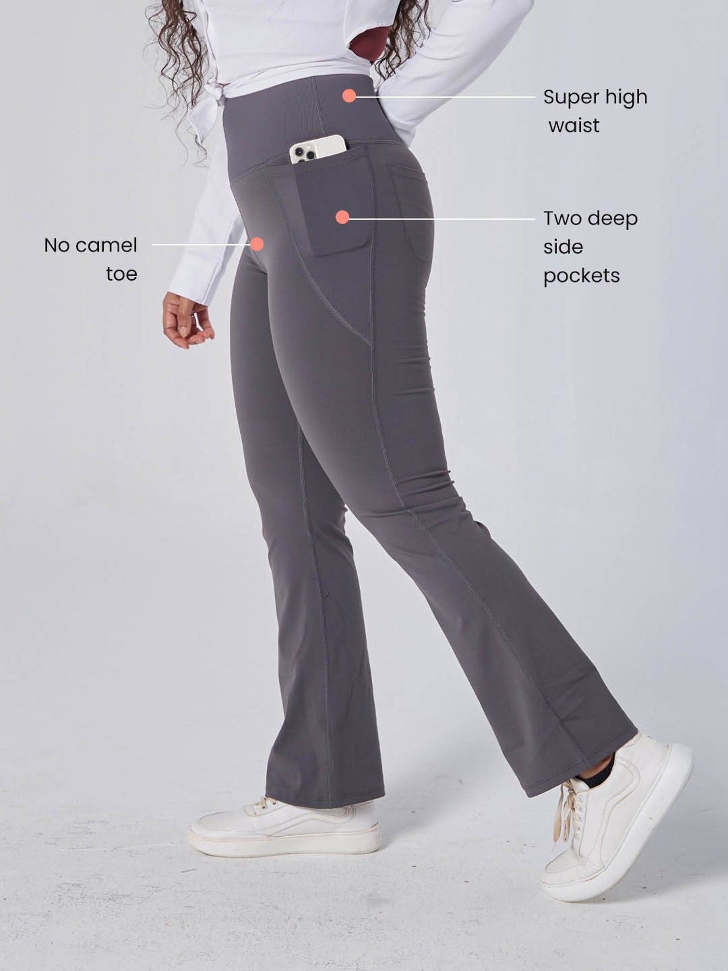 Buy BlissClub Grey High Waist The Ultimate Flare Pants for Women's Online @  Tata CLiQ